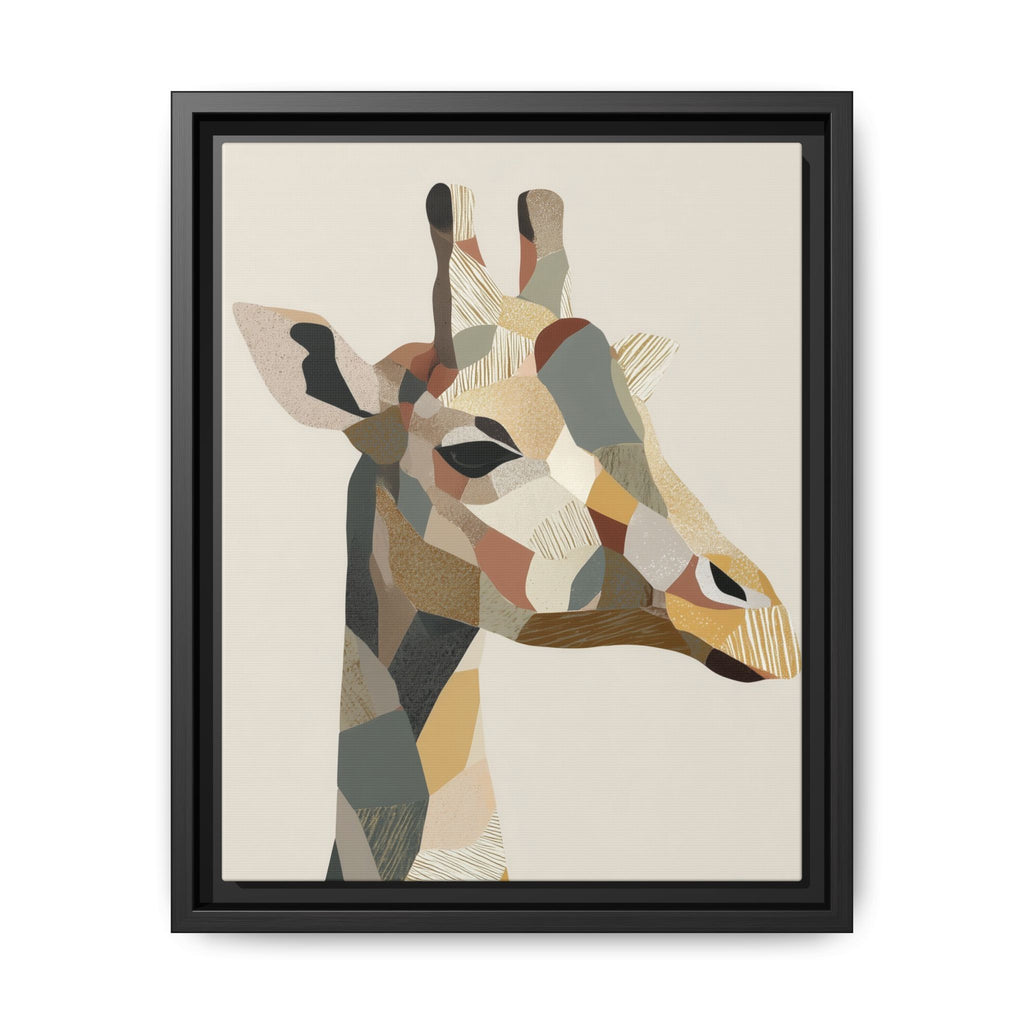 Geometric Giraffe: Cubist Wildlife Abstraction, Polygon Animal Portrait   |  Personalized & Custom Orders Available
