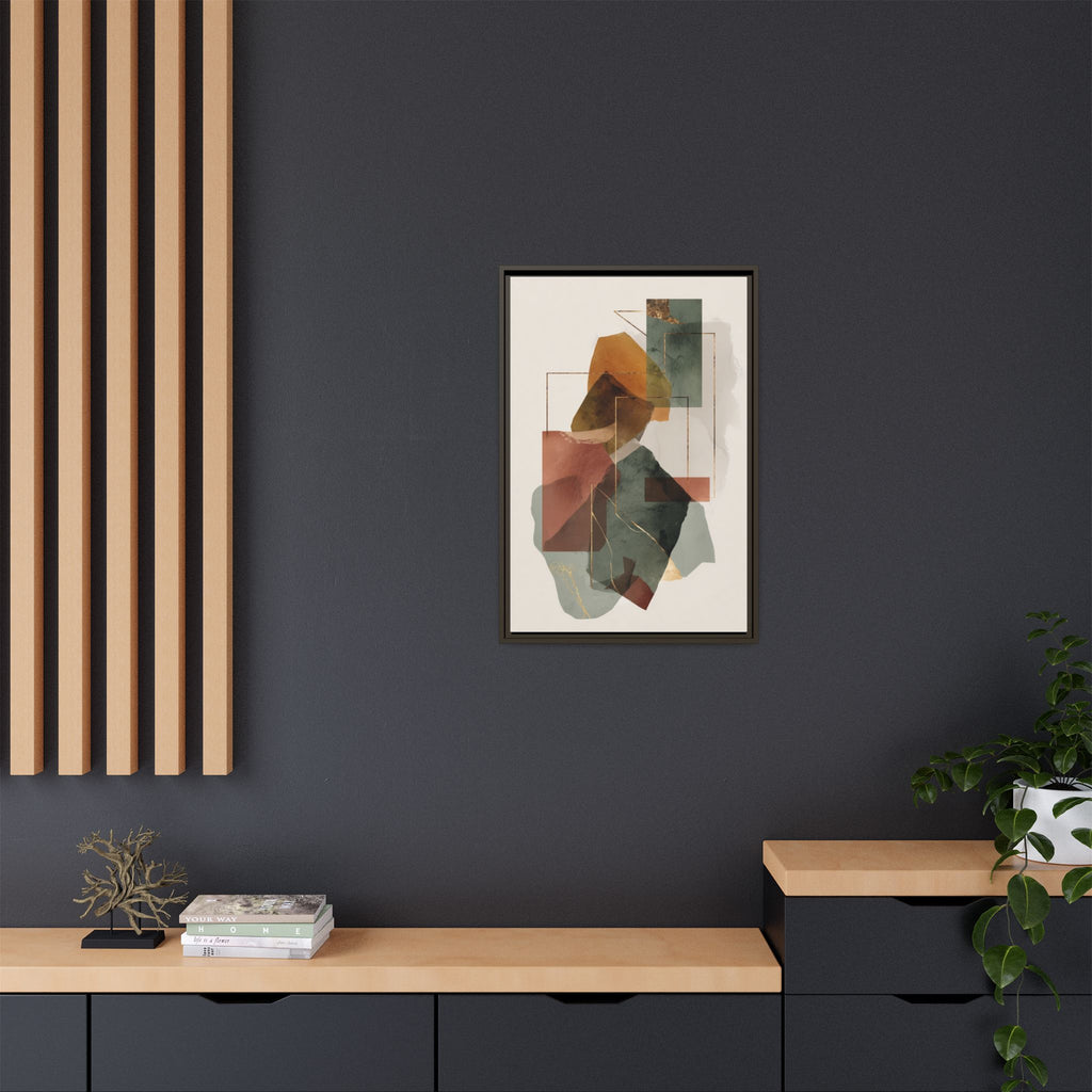 Harmonic Geometries: Architectural Abstraction, Earthy Palette, Minimalist Composition   |   Custom Orders Accepted