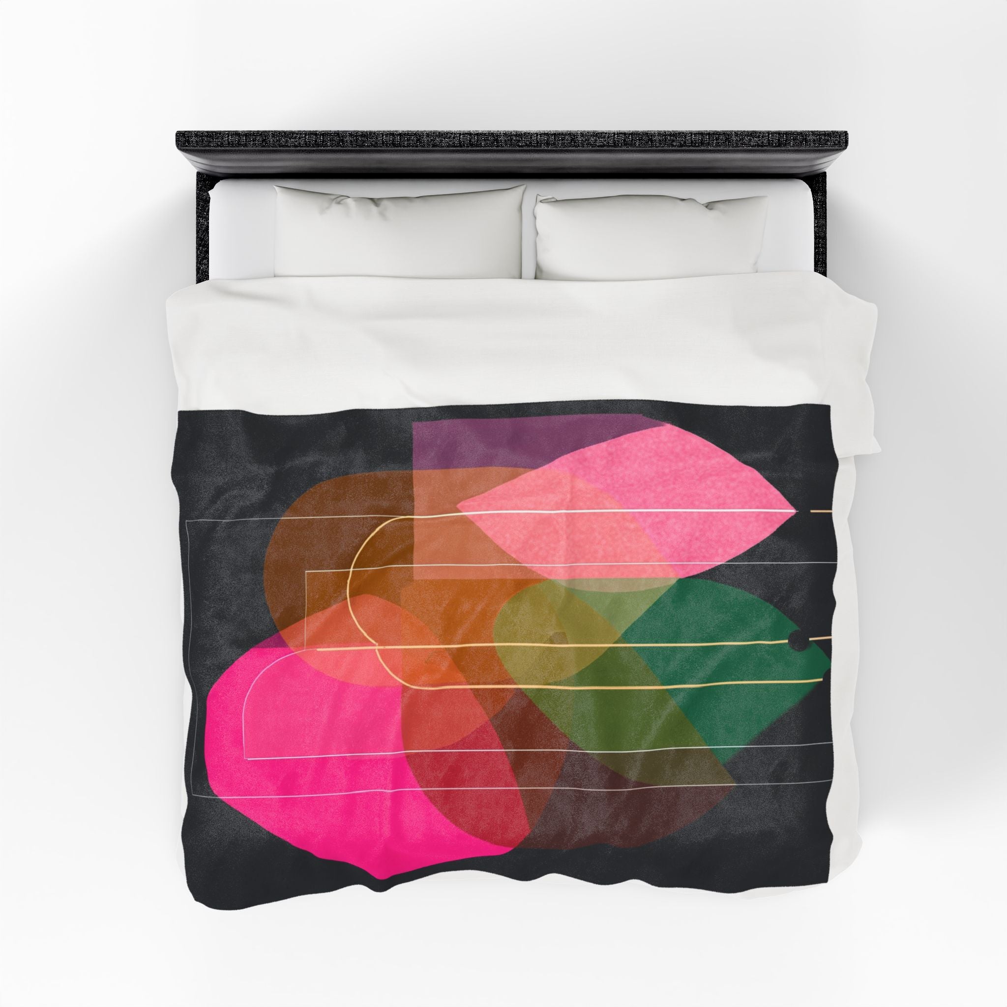 Organic Intersections: Geometric Abstraction, Mid-Century Color Study   |    Custom Orders Available