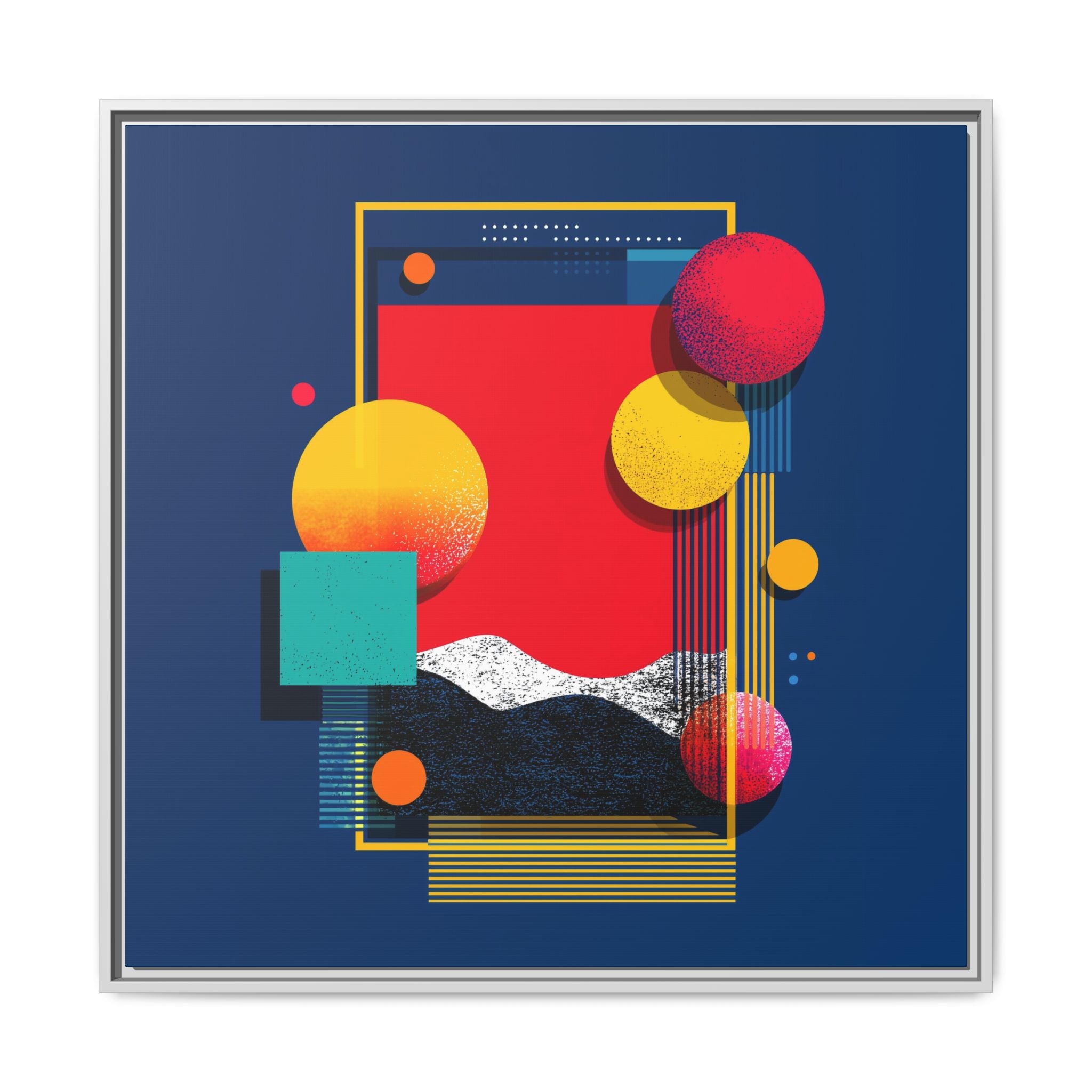 Geometric Horizons: Abstract Landscape Composition, Modernist Digital Art, Colorful Geometric Design   |   Custom Orders Accepted