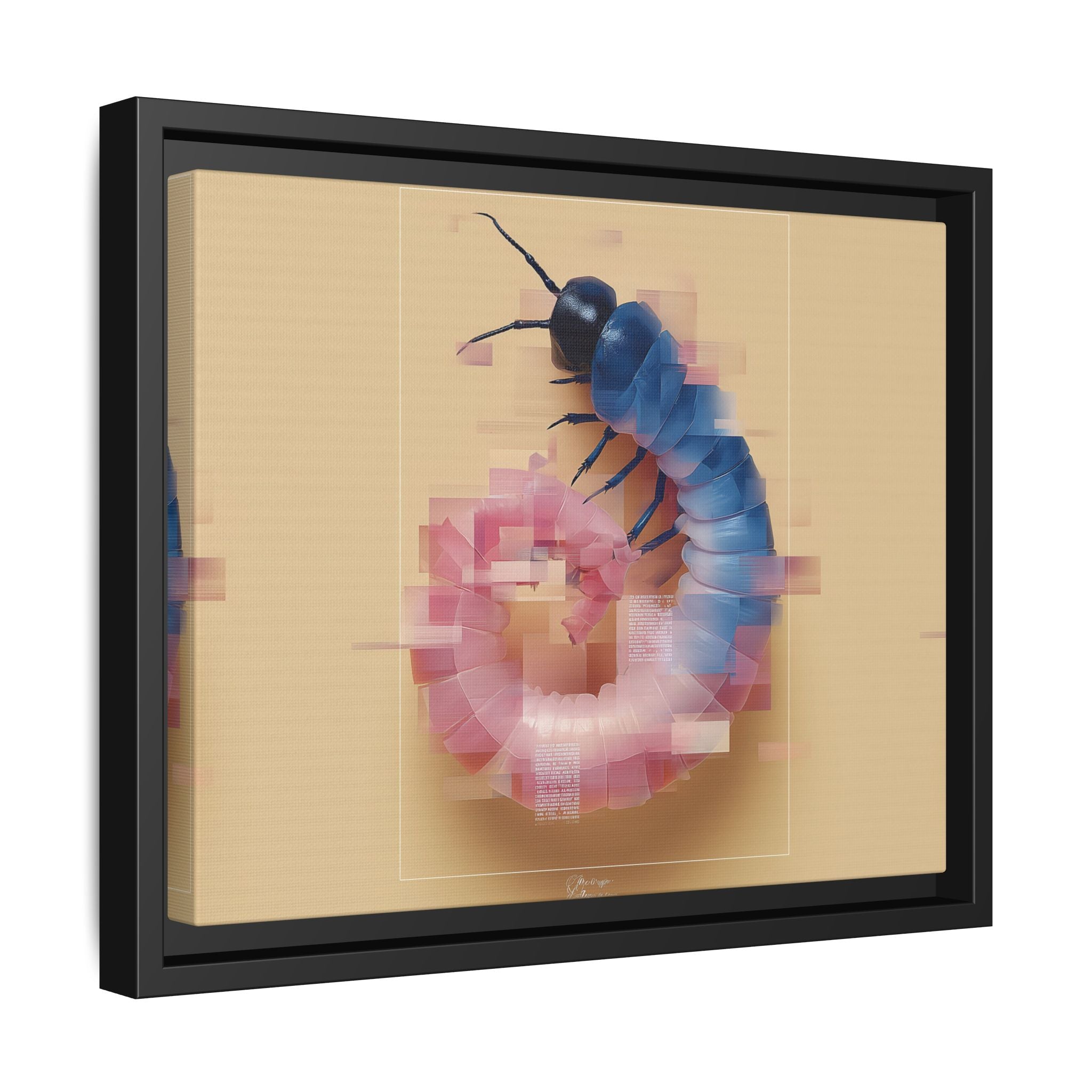 Glitched Symmetry: Digital Insect Mosaic, Pixelated Fragmentation   |    Custom Orders Available