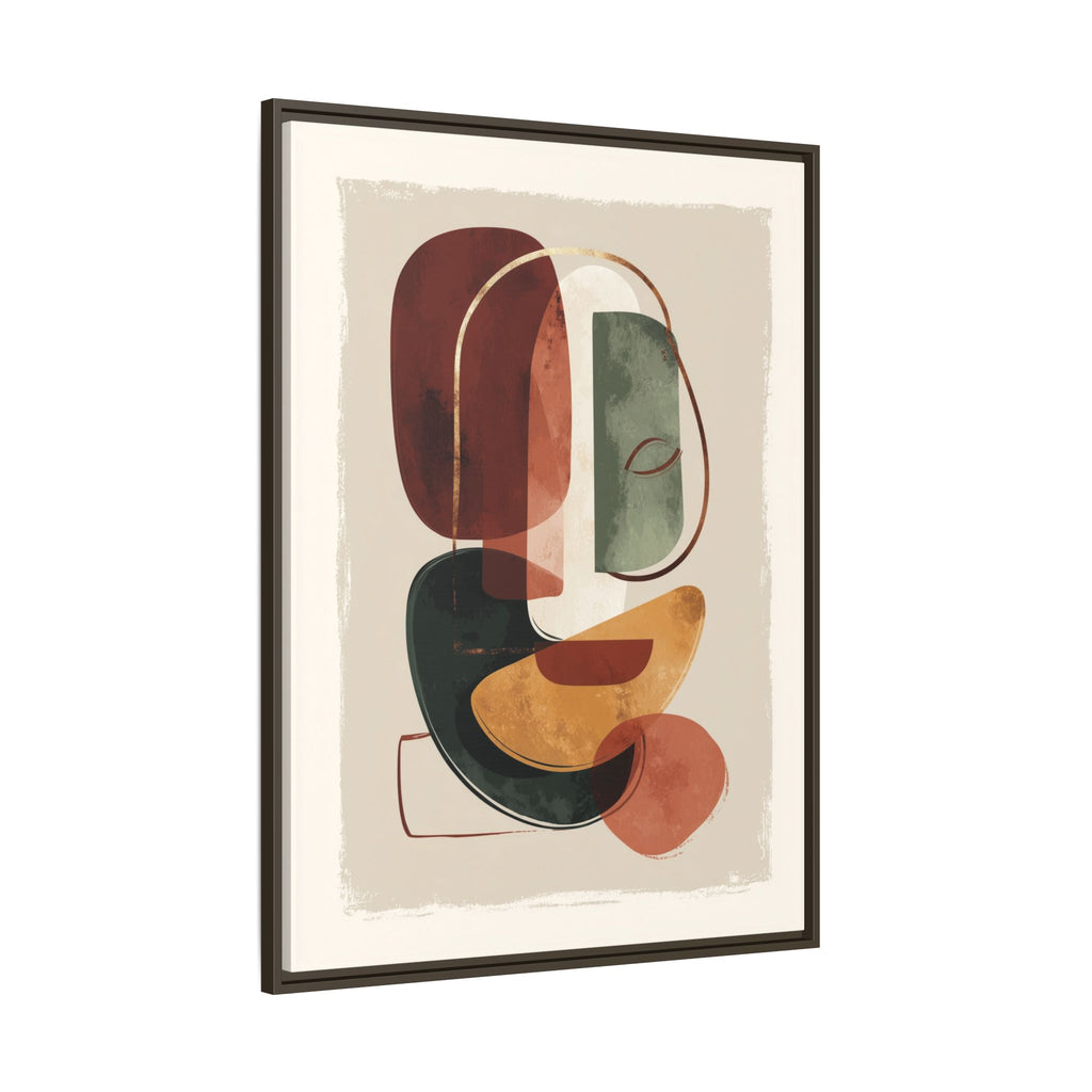 Layered Geometries: Mid-Century Modern Composition, Organic Abstract Design, Translucent Intersecting Shapes   |   Custom Orders Accepted