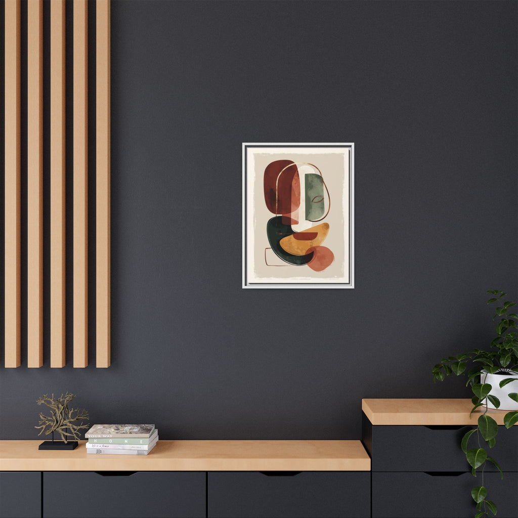 Layered Geometries: Mid-Century Modern Composition, Organic Abstract Design, Translucent Intersecting Shapes   |   Custom Orders Accepted