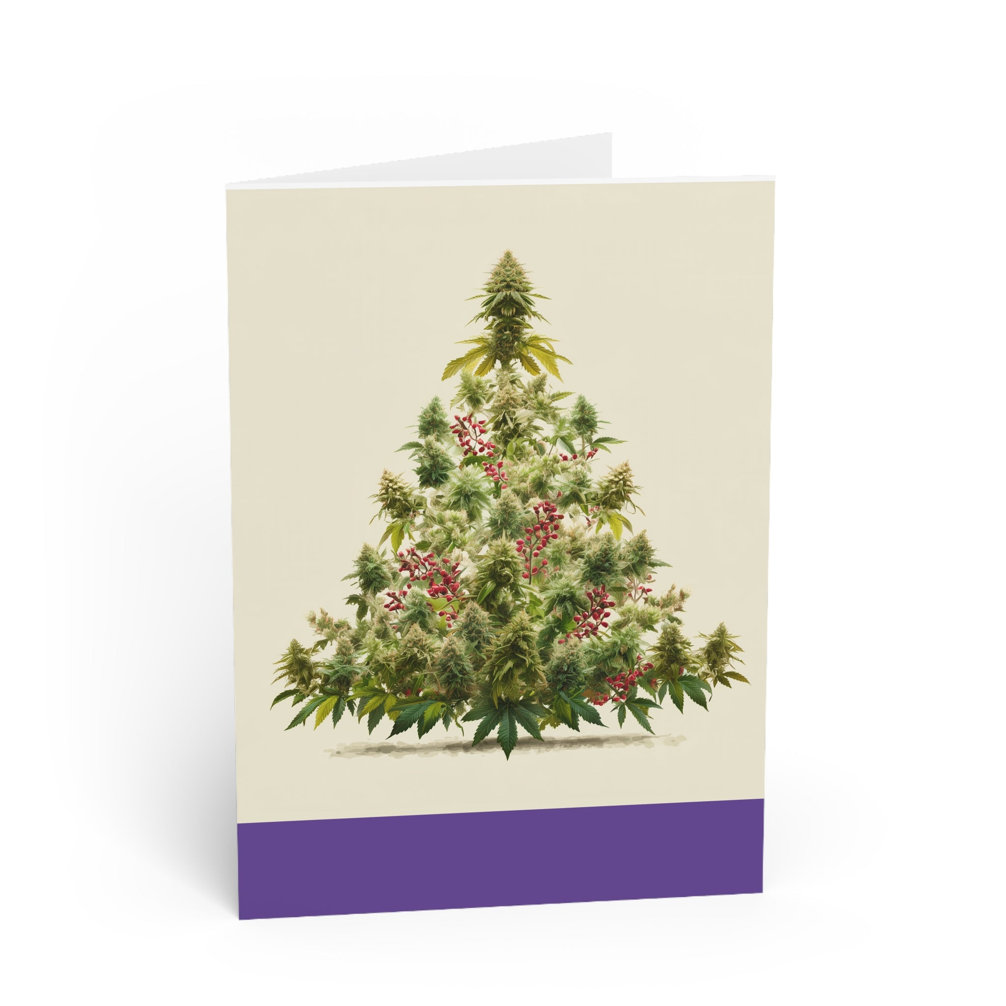 Whimsical Marijuana Holiday Greeting Cards | Unique Eco-Friendly Cards | Perfect for Birthdays, Christmas & More