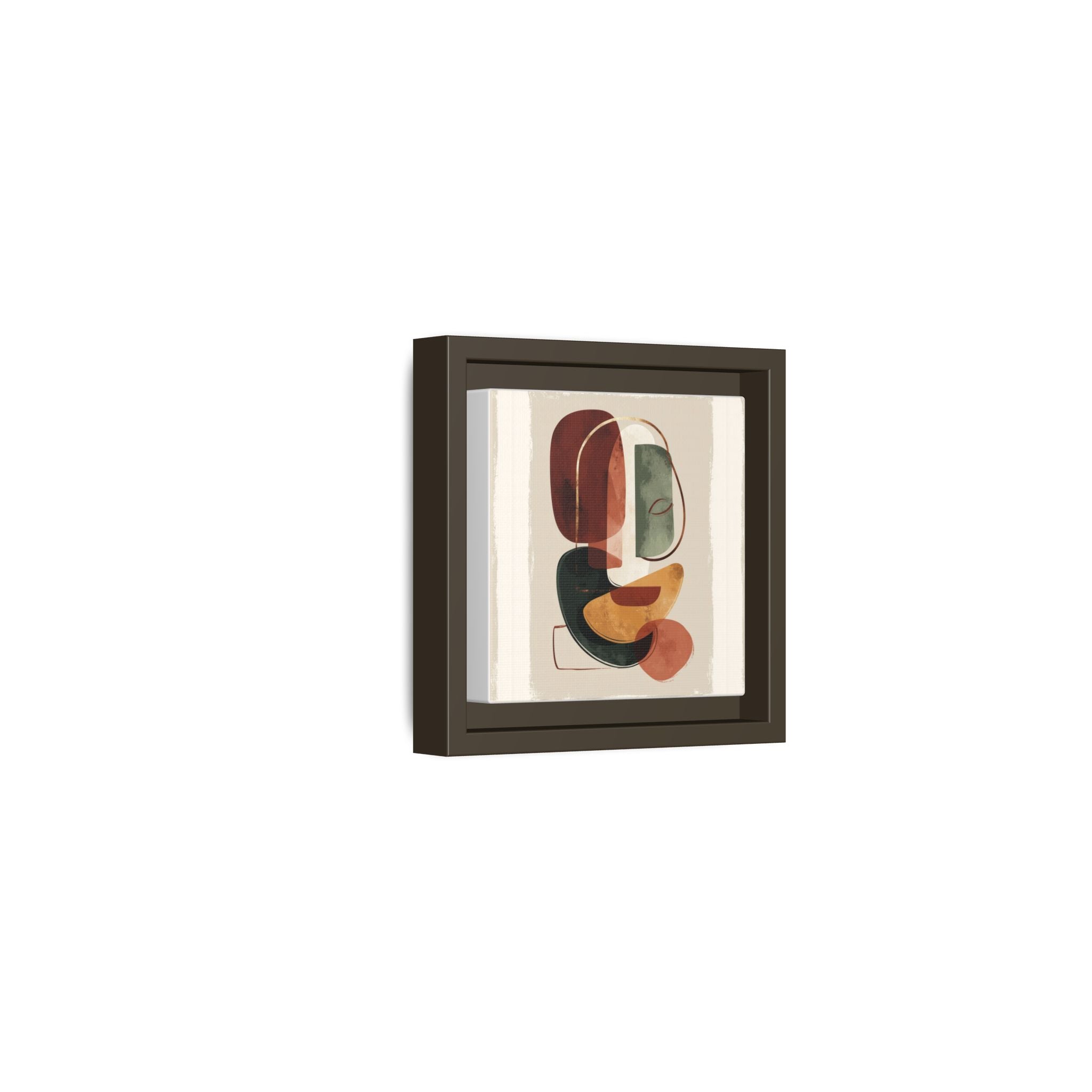 Layered Geometries: Mid-Century Modern Composition, Organic Abstract Design, Translucent Intersecting Shapes   |   Custom Orders Accepted