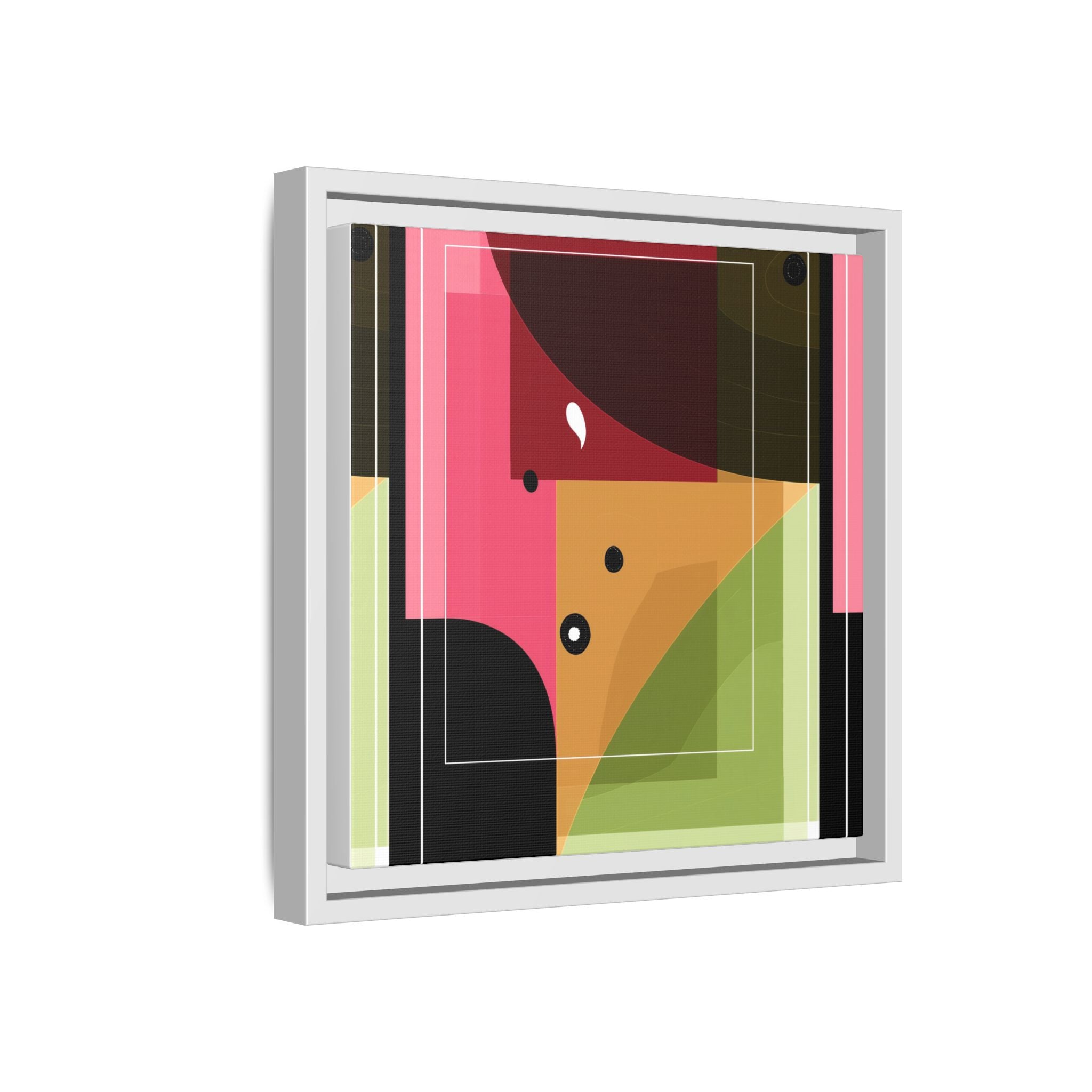 Geometric Convergence: Abstract Modernist Composition, Constructivist Color Blocking, Layered Geometric Design   |   Custom Orders Accepted