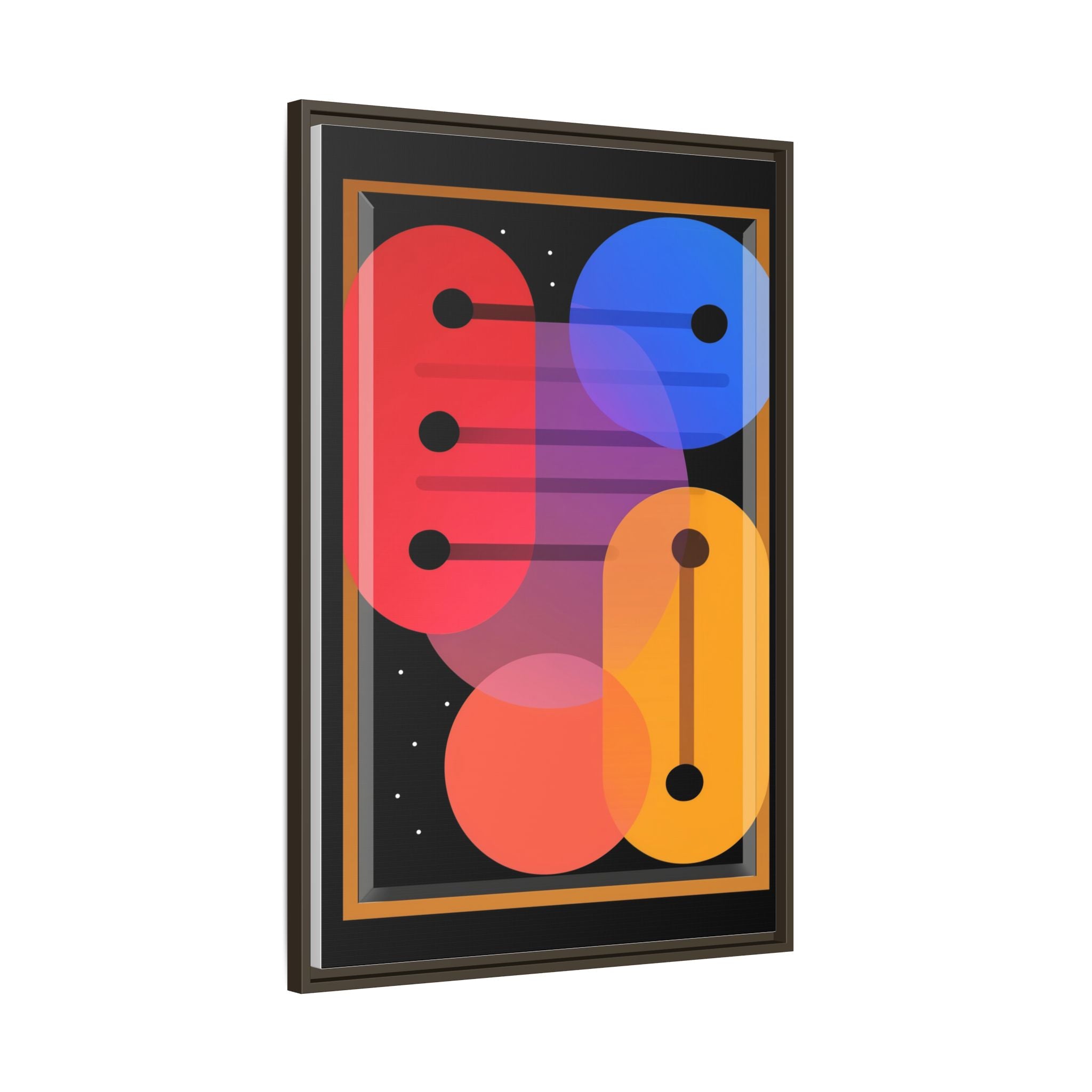 Celestial Geometry: Organic Shapes in Motion, Digital Abstract Composition, Vibrant Color Intersections   |   Custom Orders Accepted