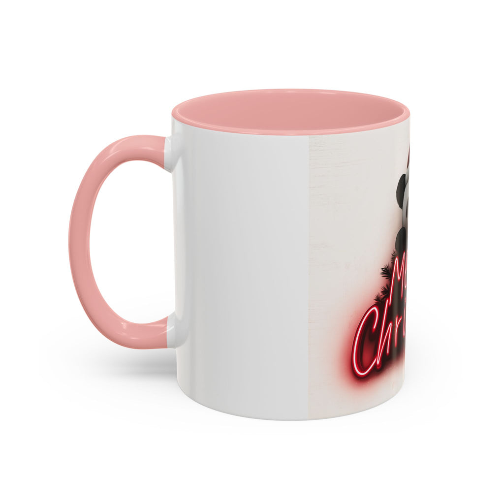 Merry Christmas Panda Mug, Fun Holiday Coffee Cup, Cute Gift for Animal Lovers, Festive Drinkware, Christmas Decorations