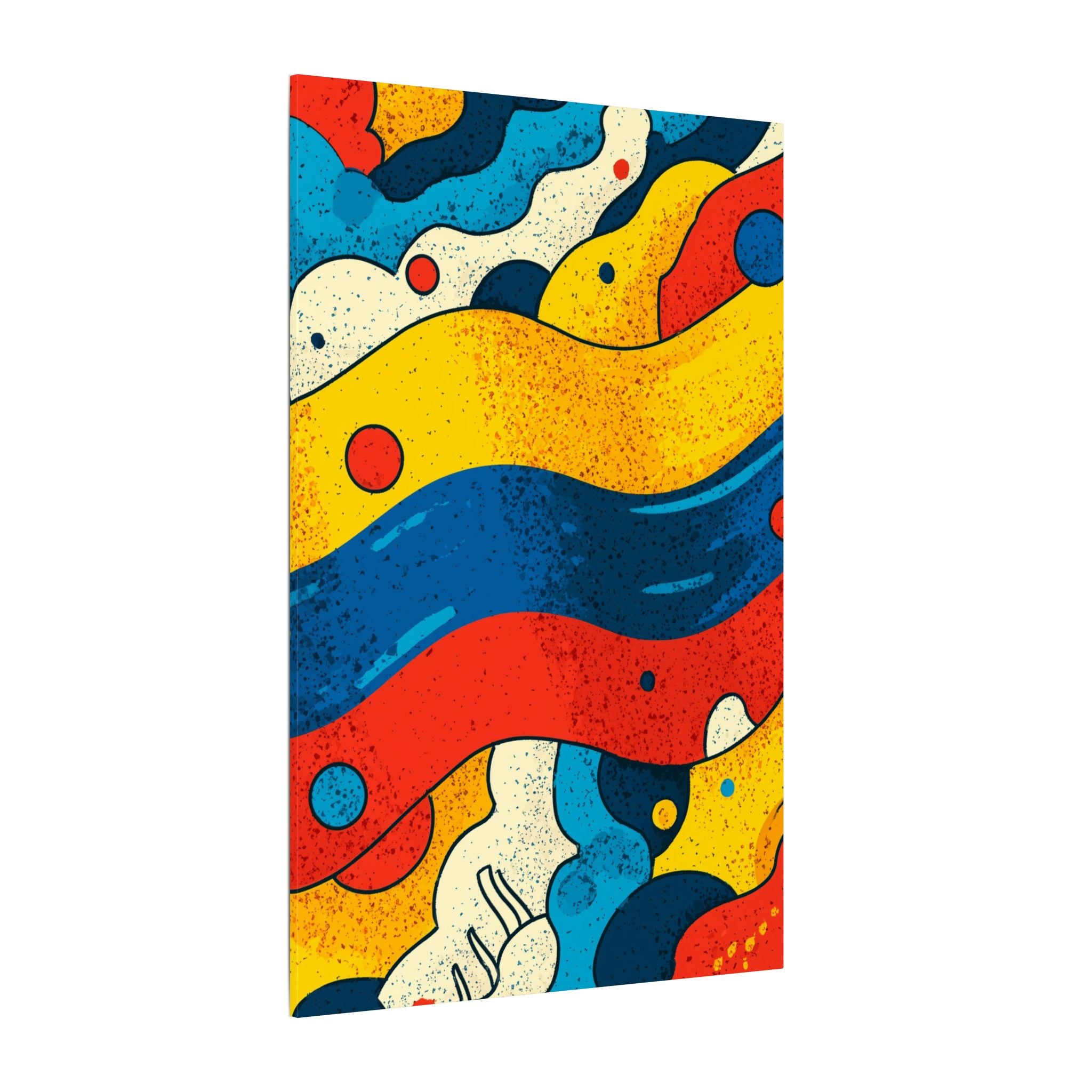 Fluid Dynamics: Retro Abstract Shapes, Mid-Century Modern Motion, Geometric Color Waves   |   Custom Orders Accepted