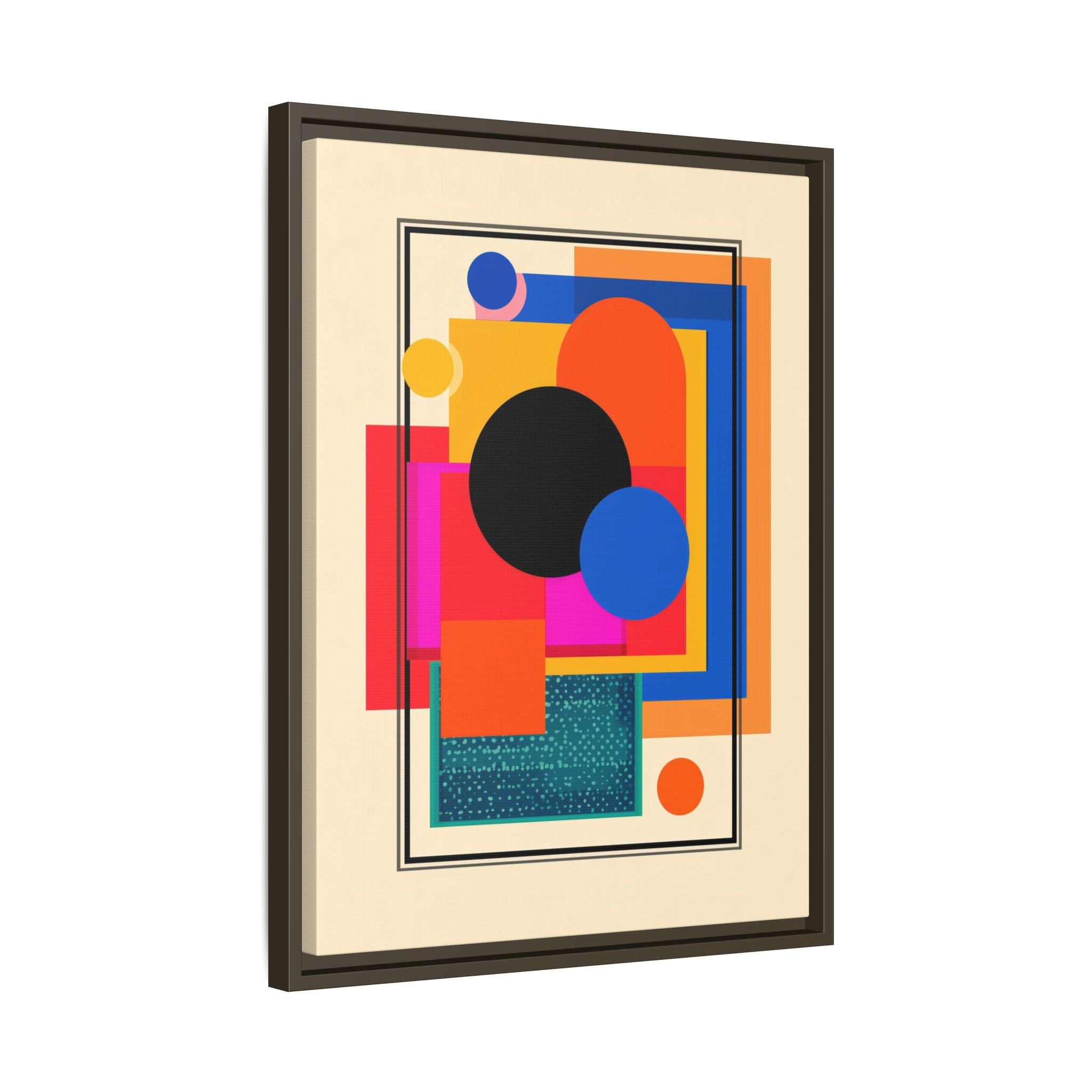 Geometric Harmony: Abstract Color Blocks, Mid-Century Modern Design, Minimalist Art Composition   |   Custom Orders Accepted