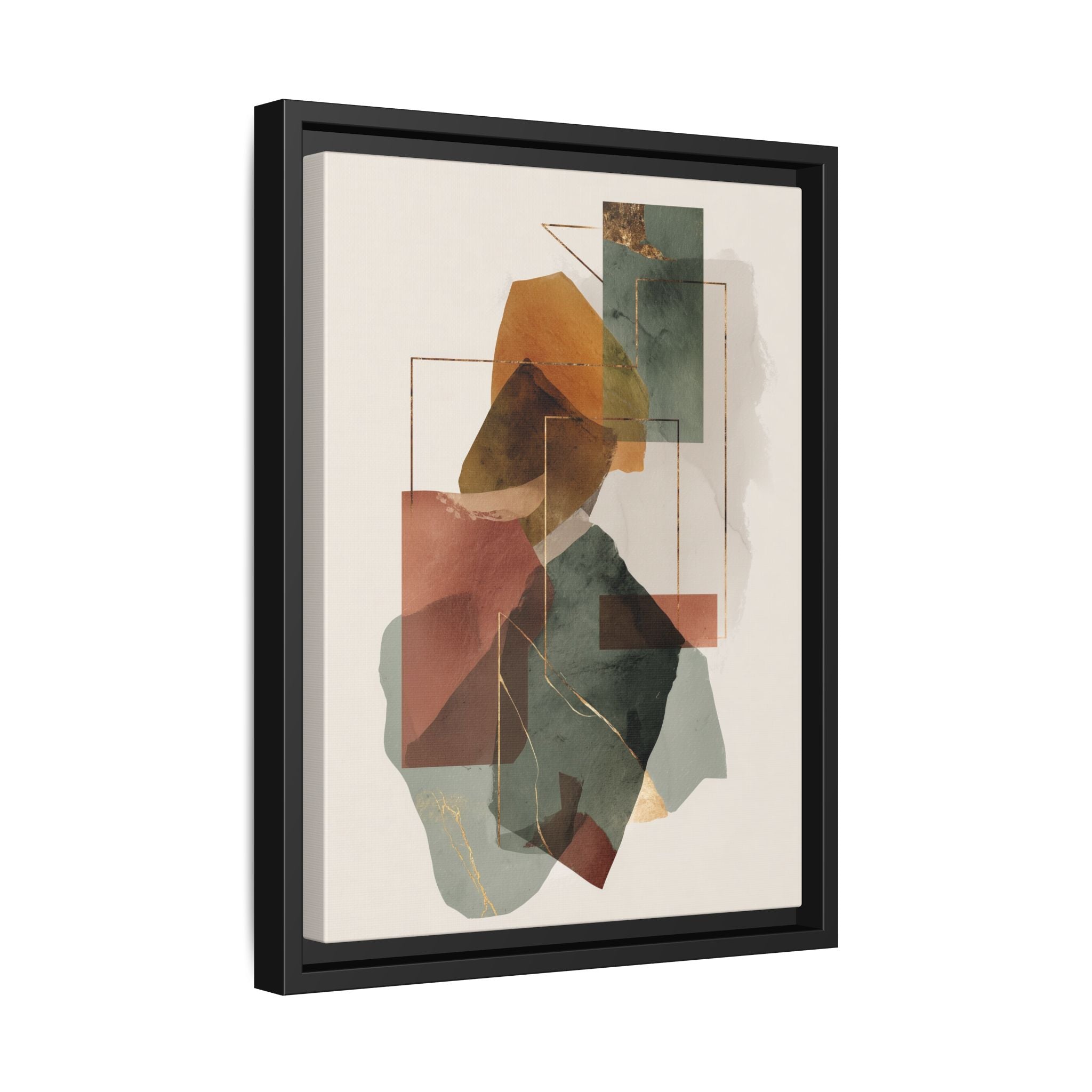Harmonic Geometries: Architectural Abstraction, Earthy Palette, Minimalist Composition   |   Custom Orders Accepted