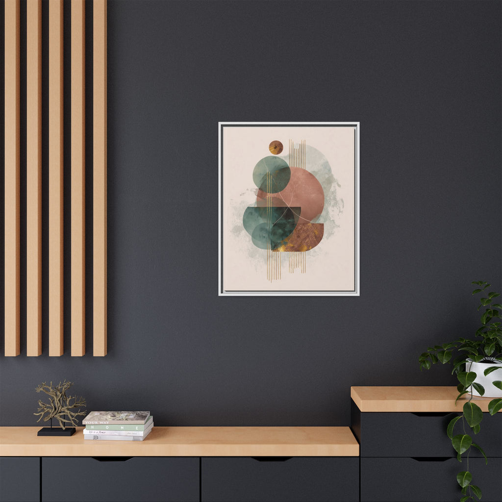 Translucent Geometries: Abstract Circles, Mid-Century Minimalism, Watercolor Layers   |   Custom Orders Accepted