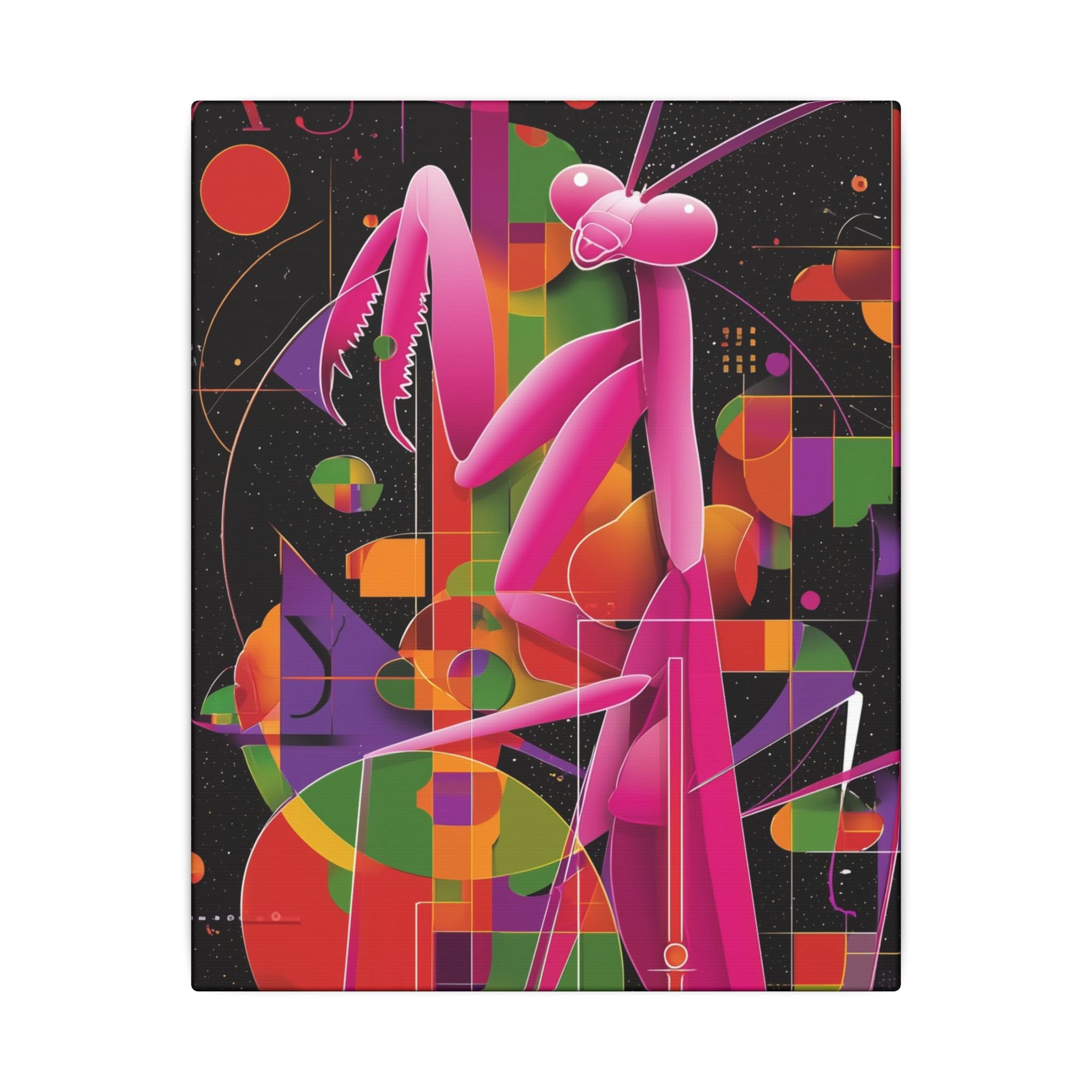 Cosmic Mantis: Geometric Abstraction, Retro-Futuristic Design   |    Custom Orders Available