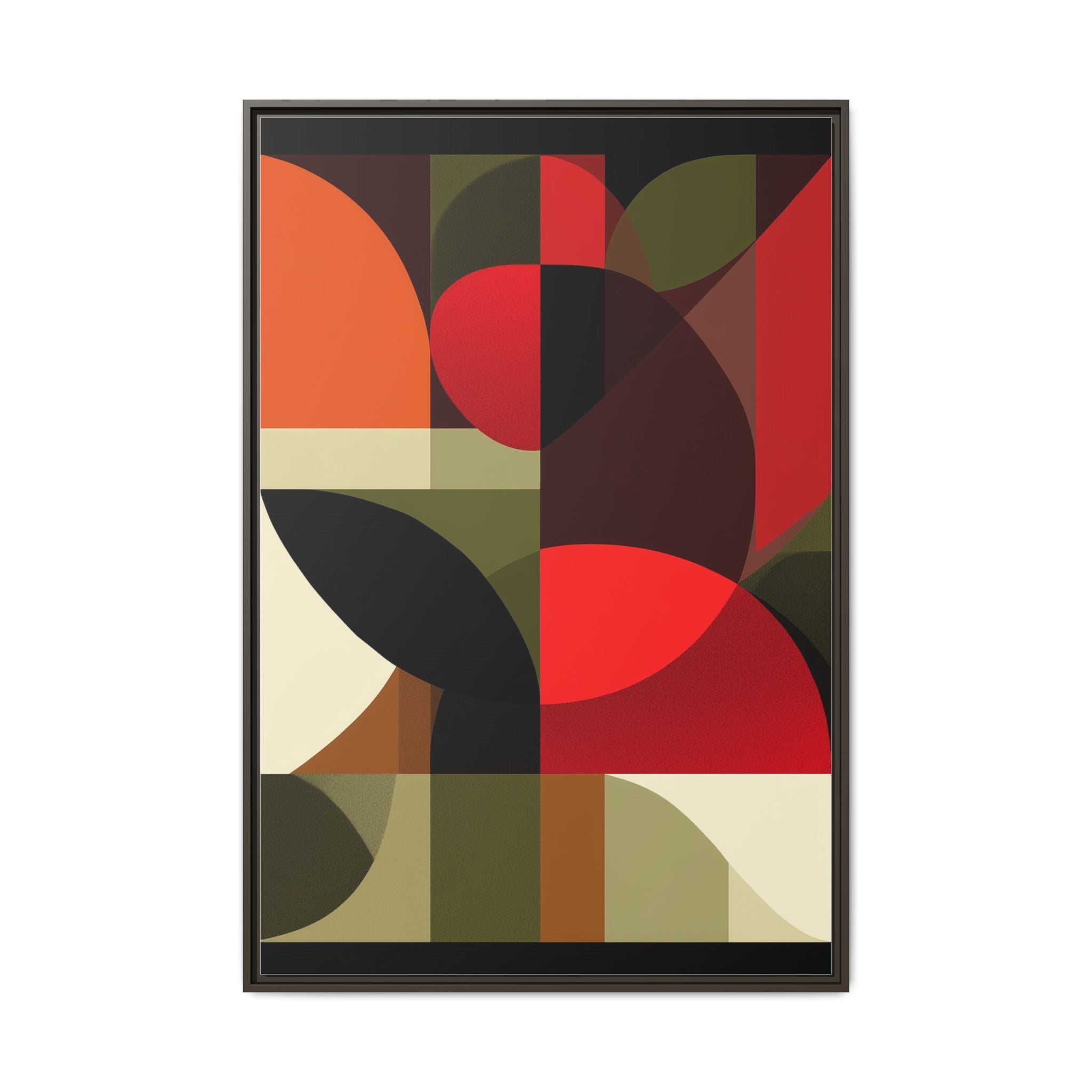 Geometric Fusion: Modern Abstract Composition, Cubist Color Blocks, Architectural Form Harmony   |   Custom Orders Accepted