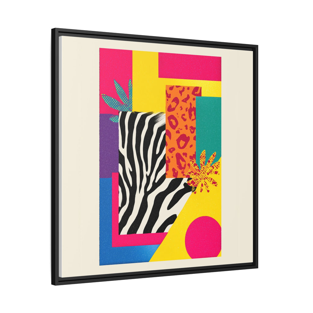 Zebra Stripes & Leopard Spots: 80s Pop Art Design, Memphis Style Graphic, Geometric Color Block Pattern   |   Custom Orders Accepted