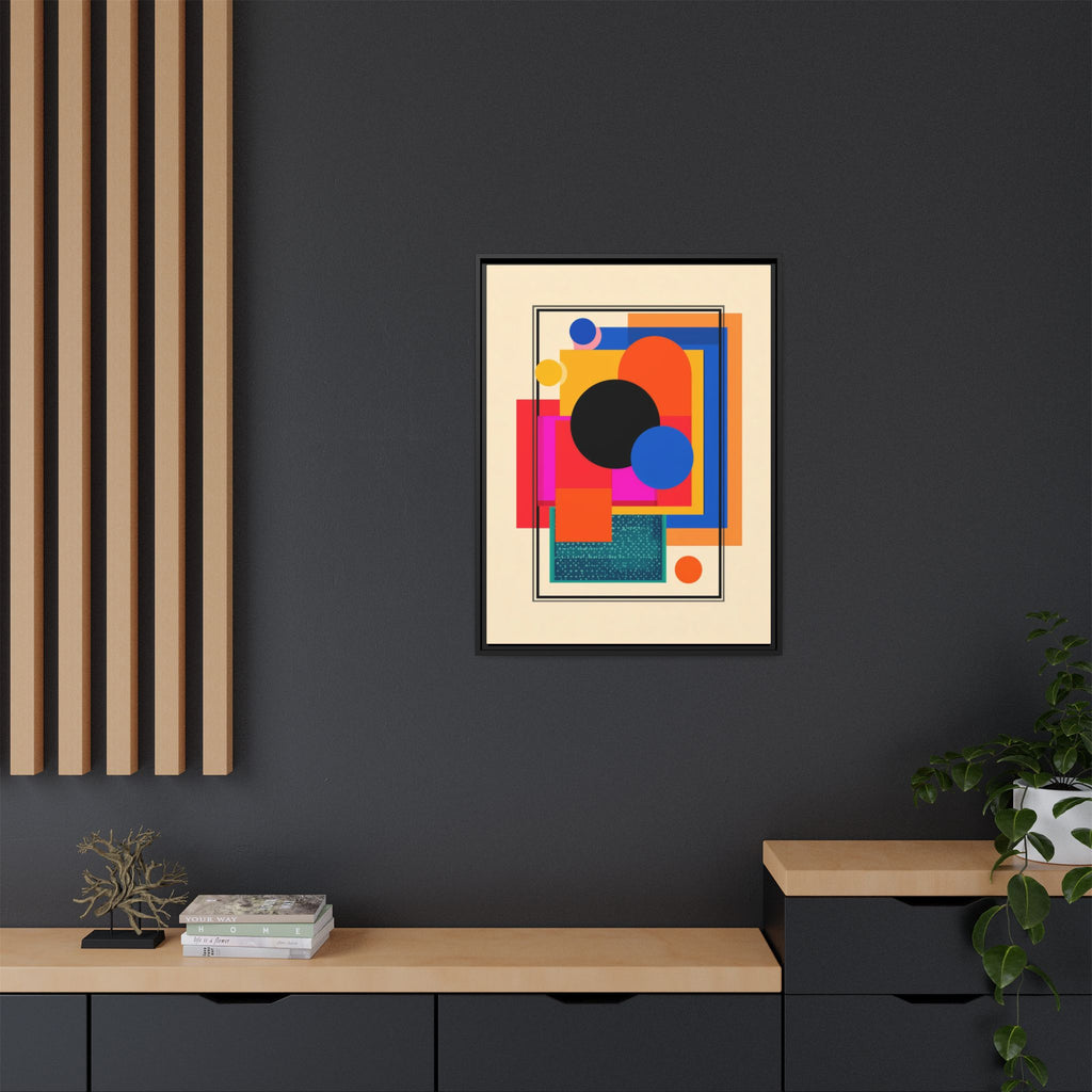 Geometric Harmony: Abstract Color Blocks, Mid-Century Modern Design, Minimalist Art Composition   |   Custom Orders Accepted