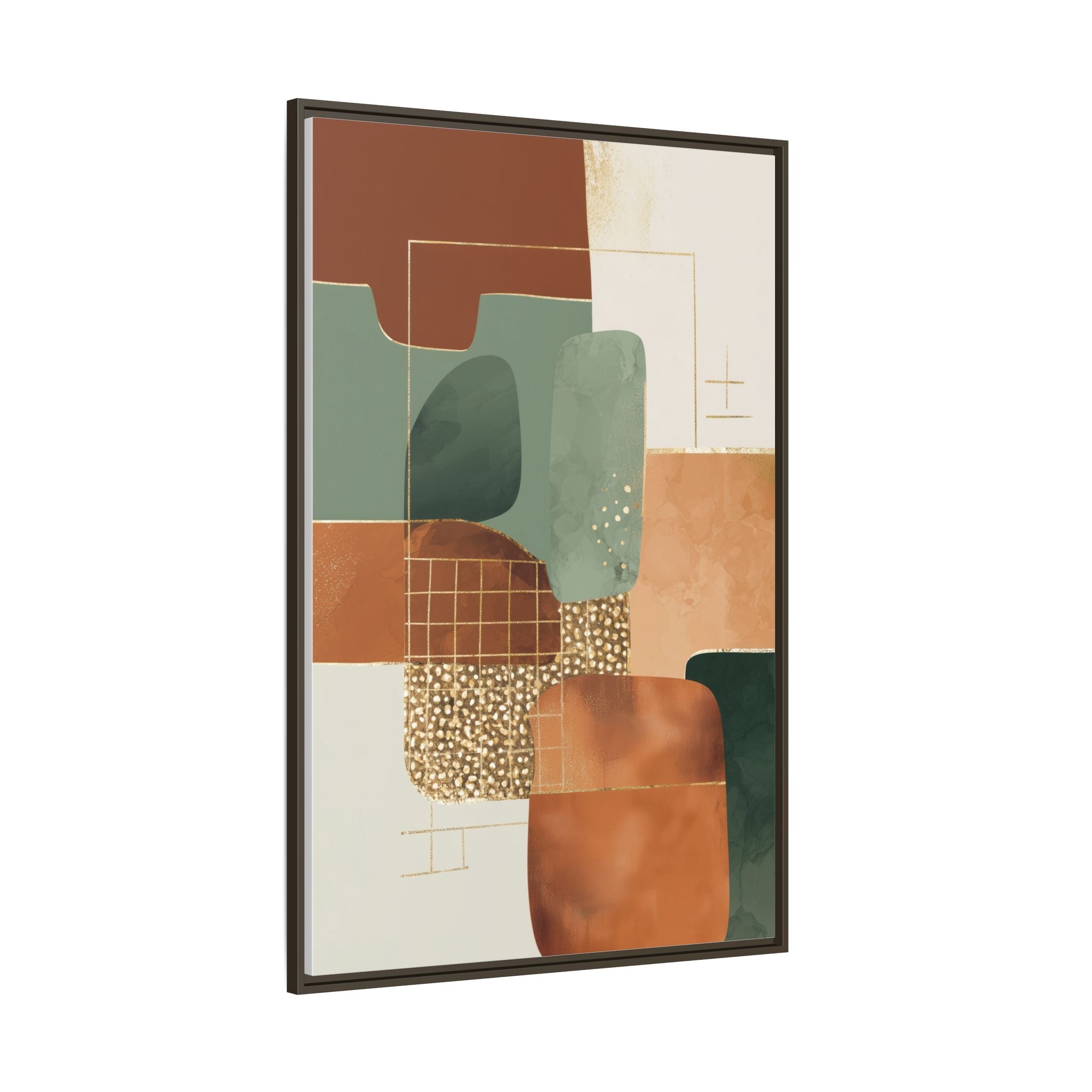 Geometric Harmony: Abstract Minimalist Art, Mid-Century Modern Design, Organic Shapes Composition   |   Custom Orders Accepted