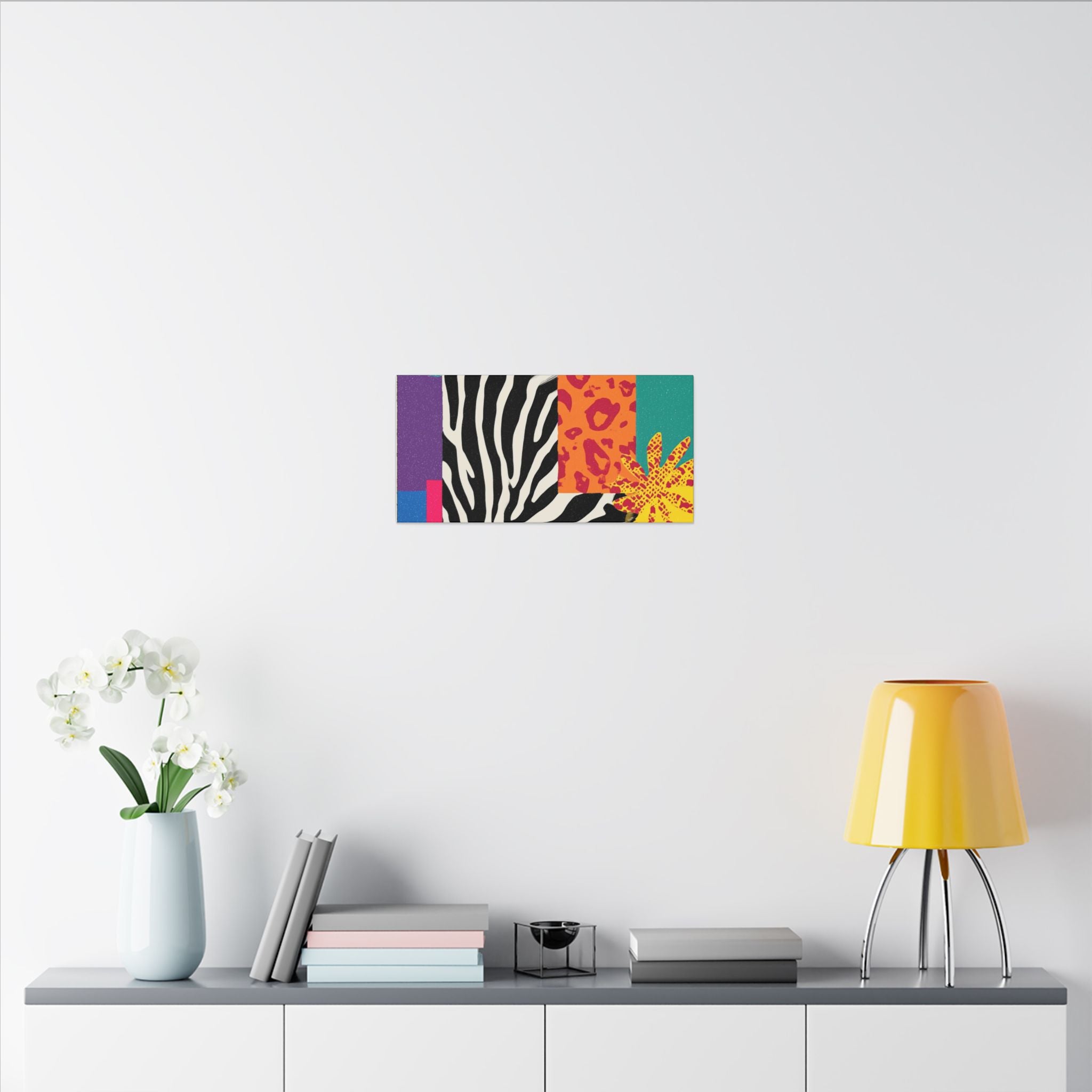 Pop Geometry: Zebra Leopard Fusion, Geometric Color Block, Modern Abstract Design   |   Custom Orders Accepted