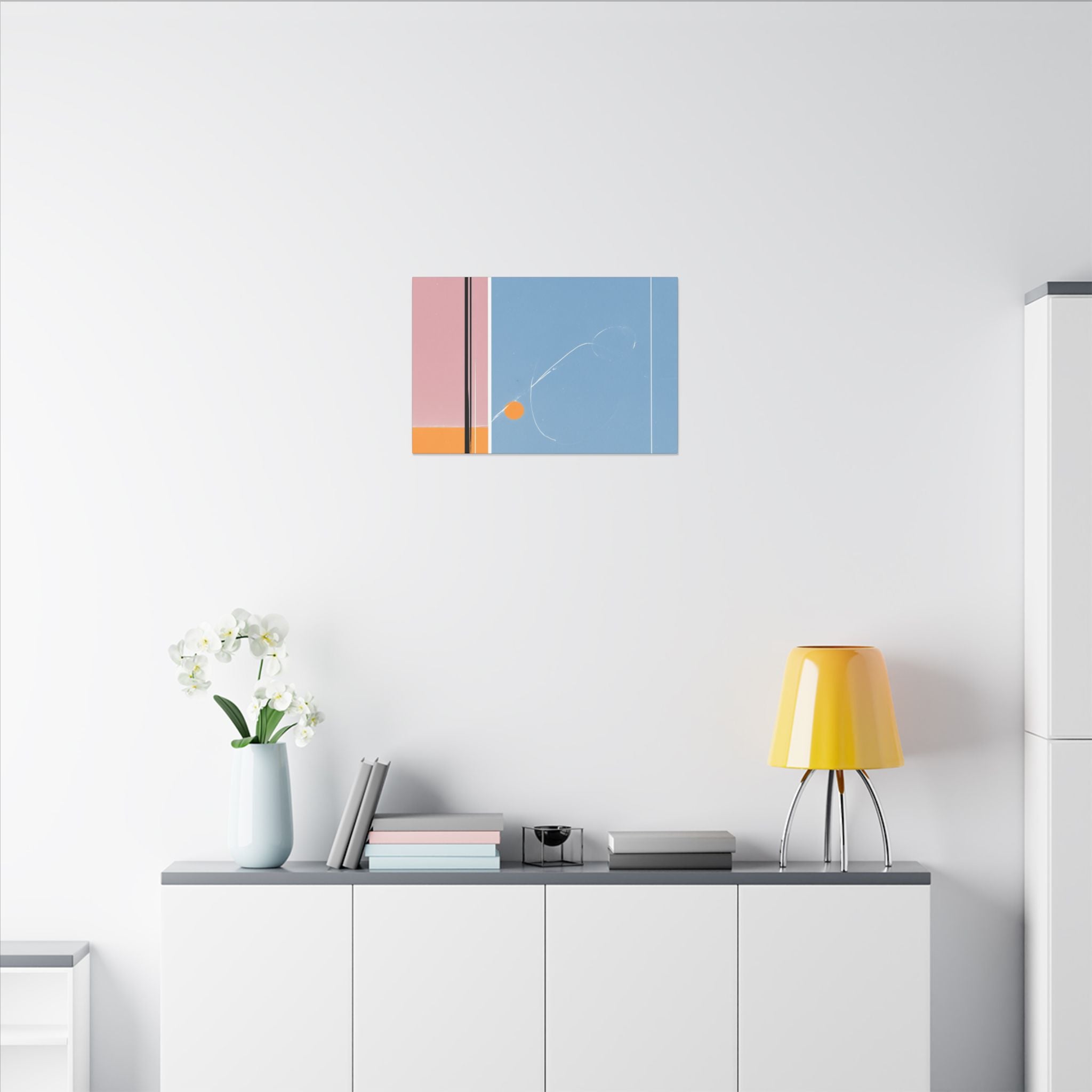 Geometric Harmony: Abstract Minimalist Composition, Modernist Color Fields, Constructivist Design Principles   |   Custom Orders Accepted