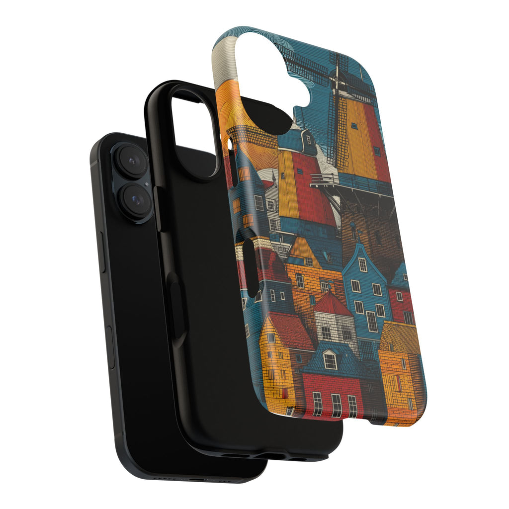 Vibrant Phone Case with Dutch Motif, Tough Cases, Customized Gifts, Unique Cell Phone Accessories, Perfect for Travel Enthusiasts