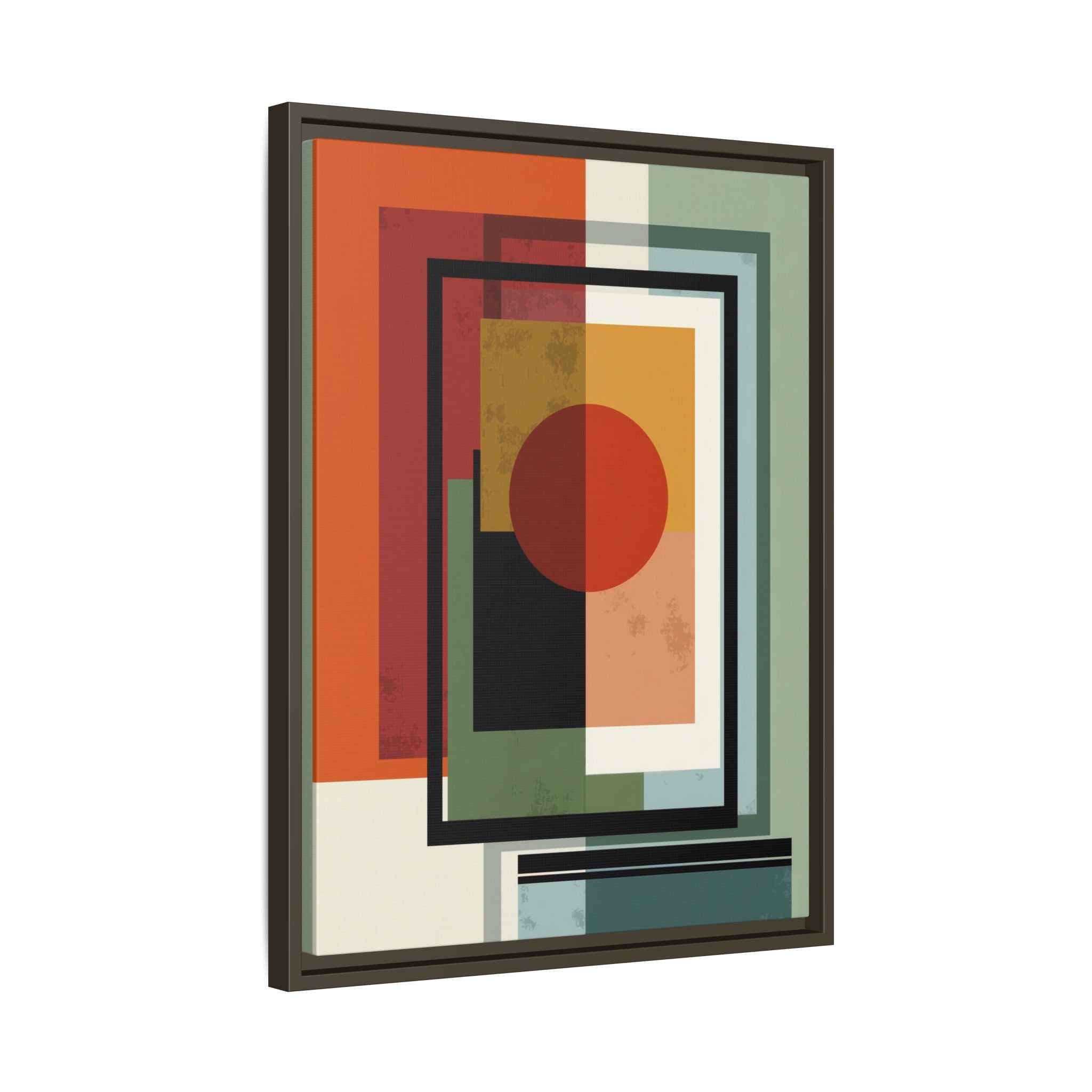 Geometric Harmonies: Mid-Century Modern Composition, Constructivist Inspiration, Abstract Rectangular Interplay   |   Custom Orders Accepted