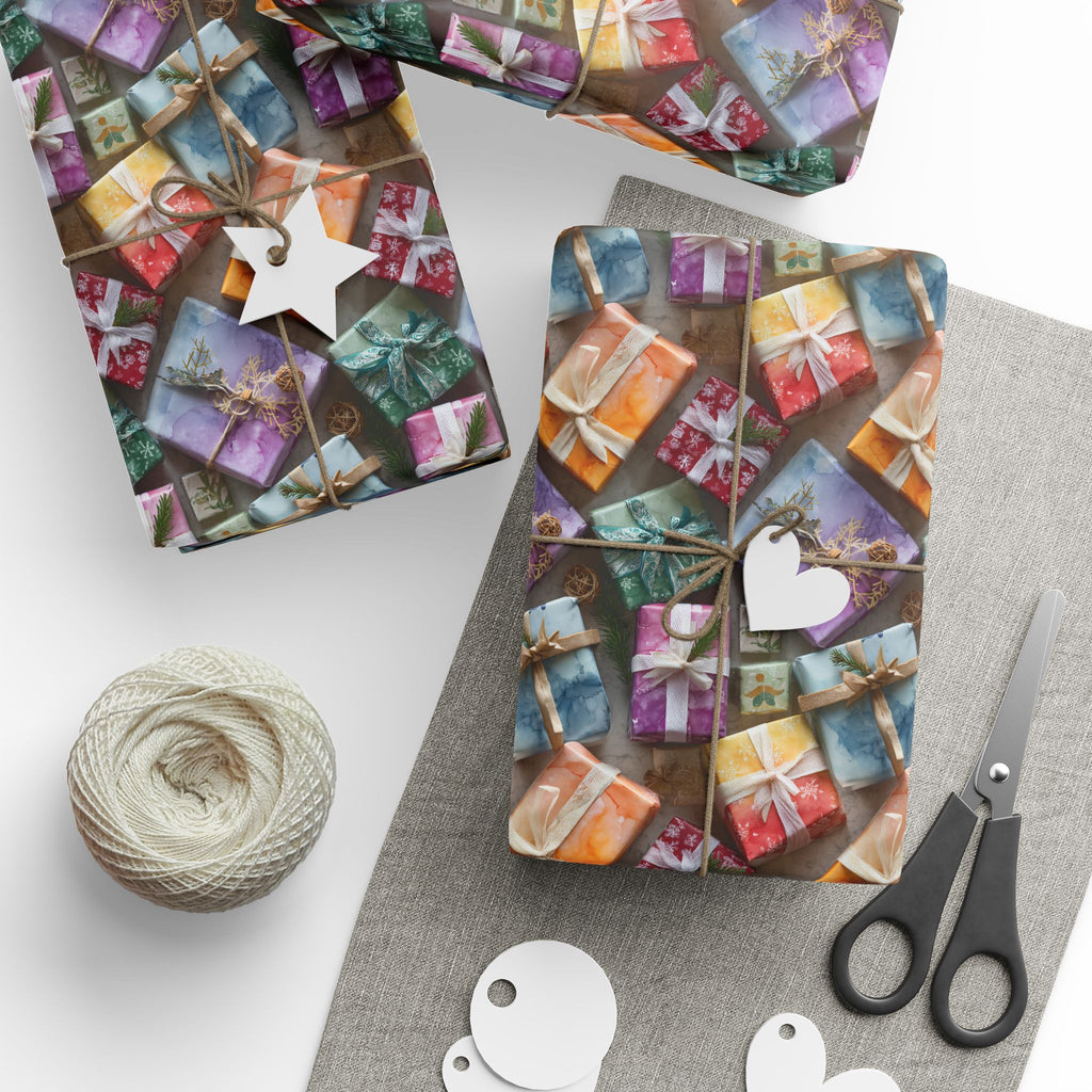 Wrapping Paper — Colorful Quilt Patch Pattern Gift Wrap (Holiday, Birthday, Craft Lovers)