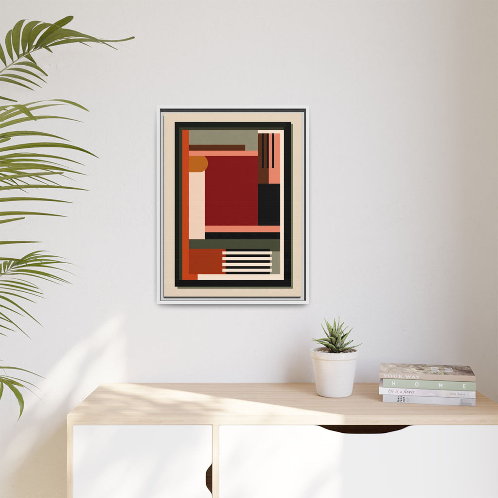 Architectural Geometries: Modern Abstract Composition, Bauhaus-Inspired Design, Geometric Color Blocking   |   Custom Orders Accepted