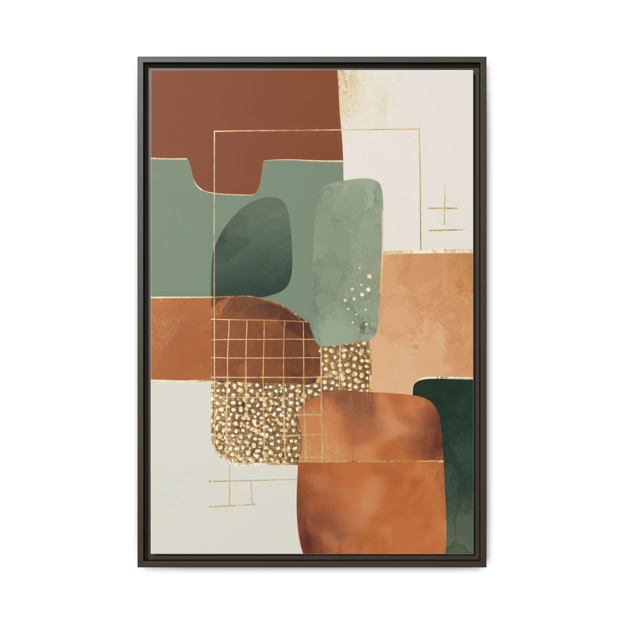 Geometric Harmony: Abstract Minimalist Art, Mid-Century Modern Design, Organic Shapes Composition   |   Custom Orders Accepted