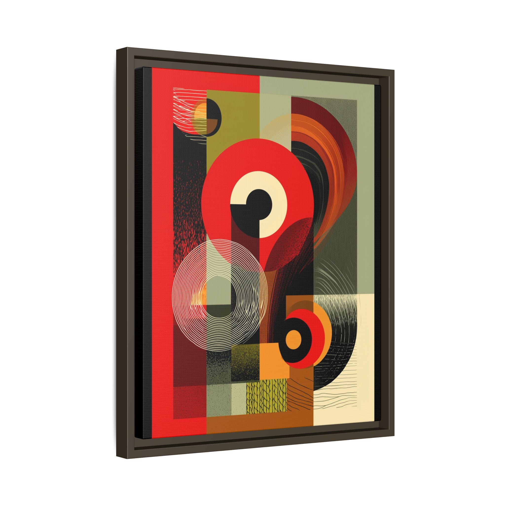 Chromatic Geometrics: Abstract Constructivist Composition, Modernist Color Blocking, Layered Circular Forms   |   Custom Orders Accepted