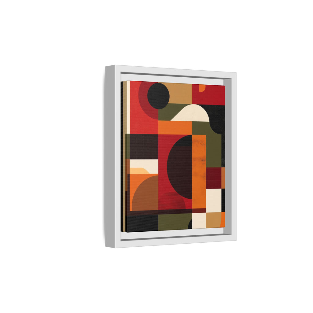 Geometric Convergence: Abstract Bauhaus Design, Constructivist Color Blocks, Architectural Art Composition   |   Custom Orders Accepted