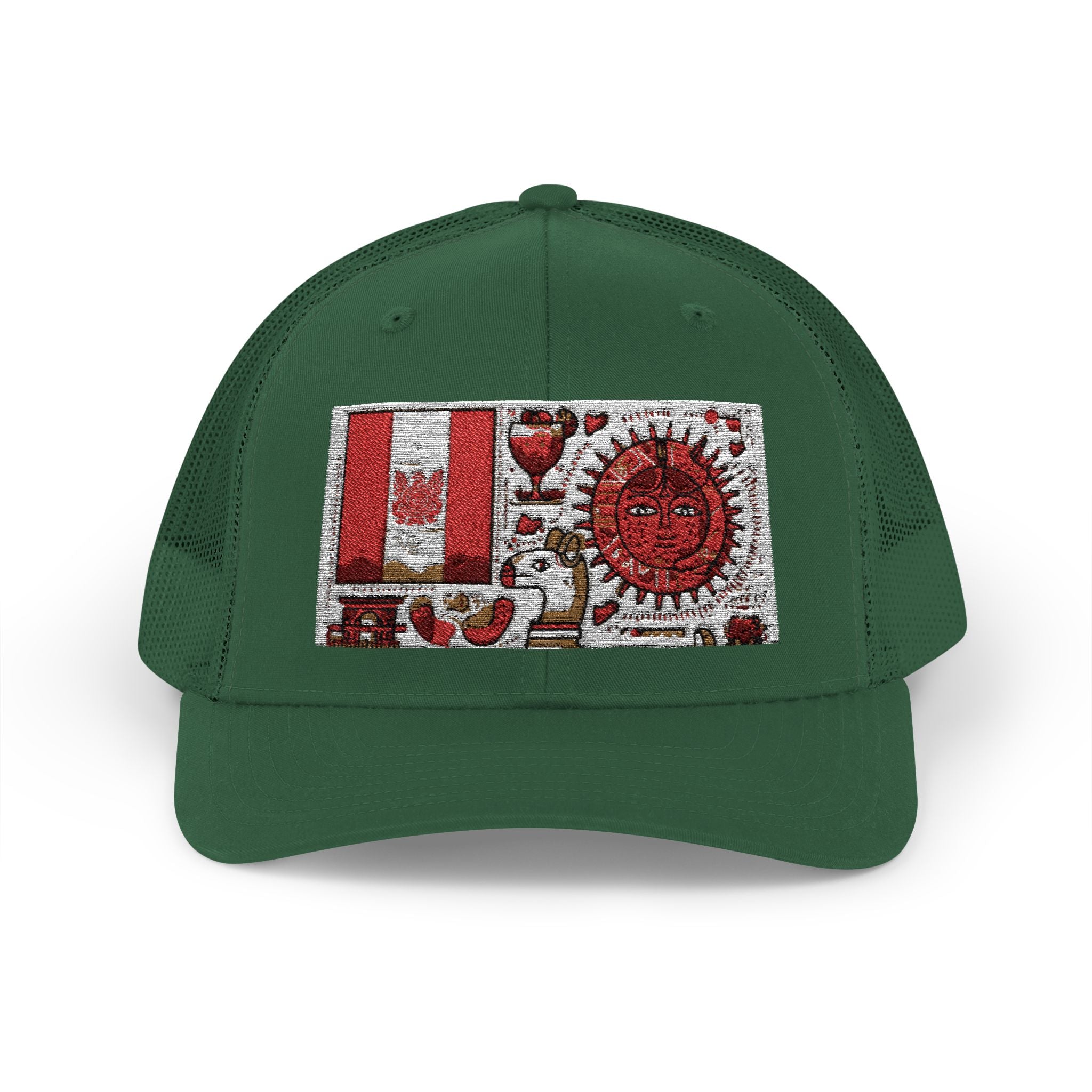 Peruvian Flag Snapback Trucker Cap, Patriotic Cap, Unique Gift for Him, Travel Accessory, Outdoor Summer Hat, Sports Headwear, Peru