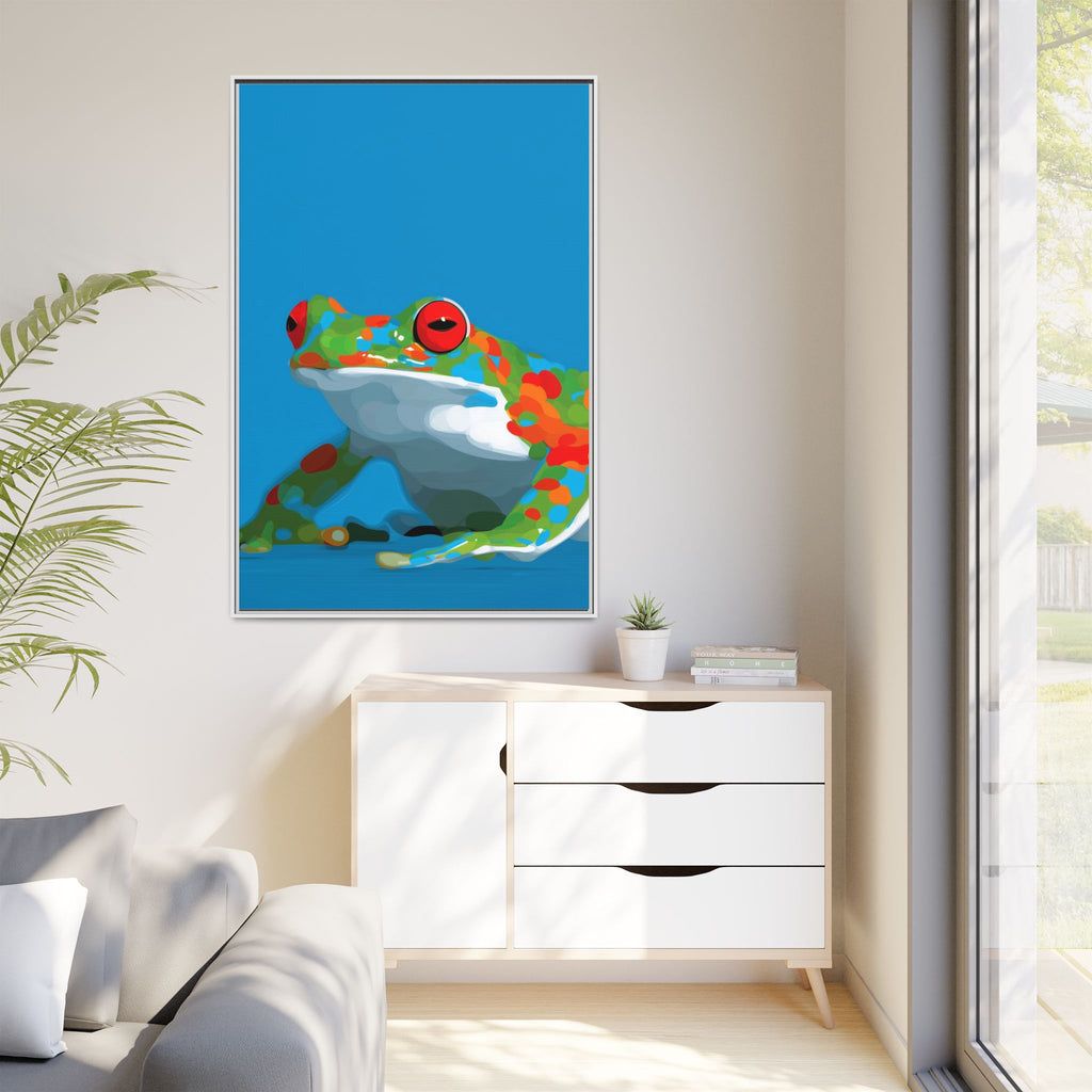 Mosaic Frog: Geometric Wildlife Art, Colorful Amphibian Print   |    Custom Orders Available