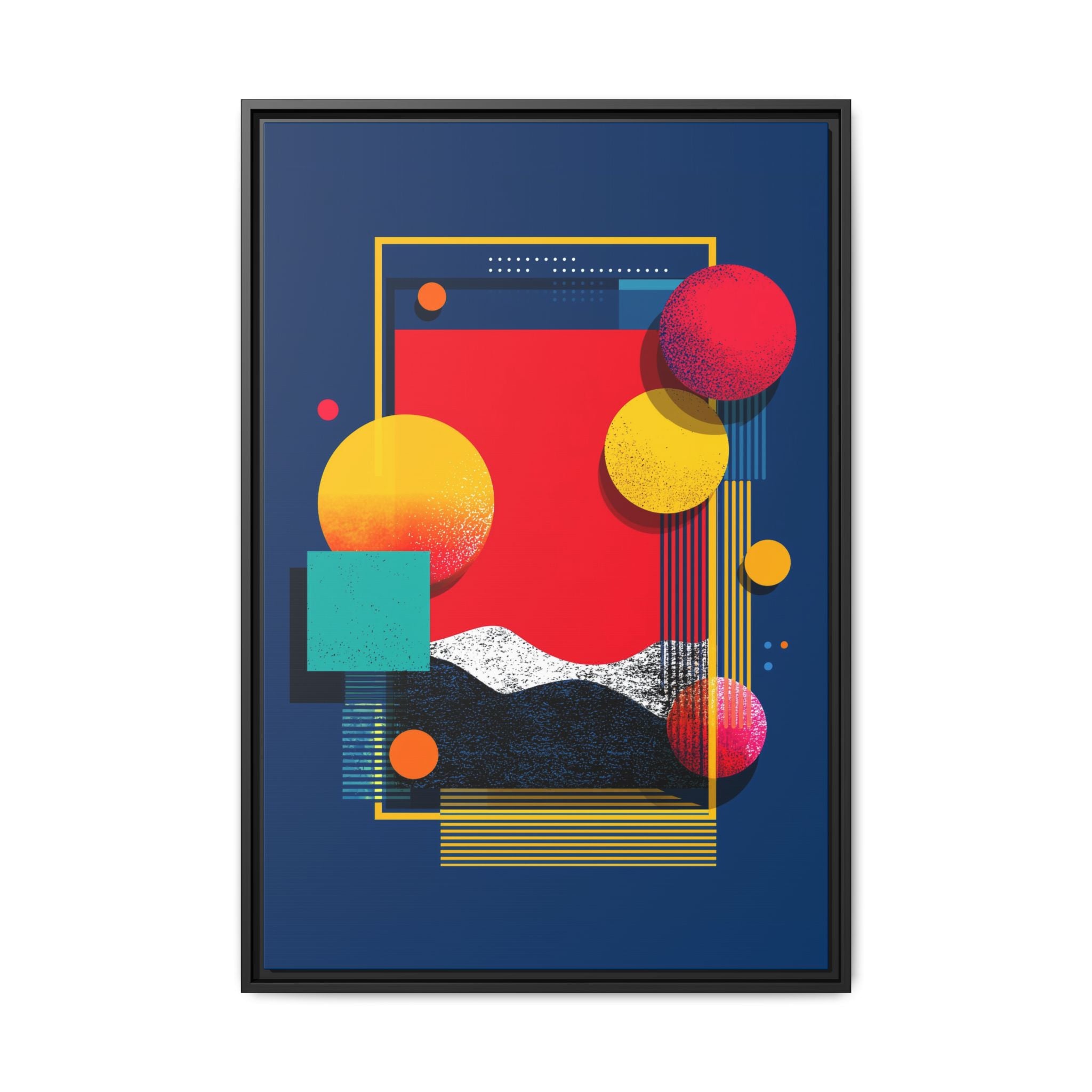 Geometric Horizons: Abstract Landscape Composition, Modernist Digital Art, Colorful Geometric Design   |   Custom Orders Accepted