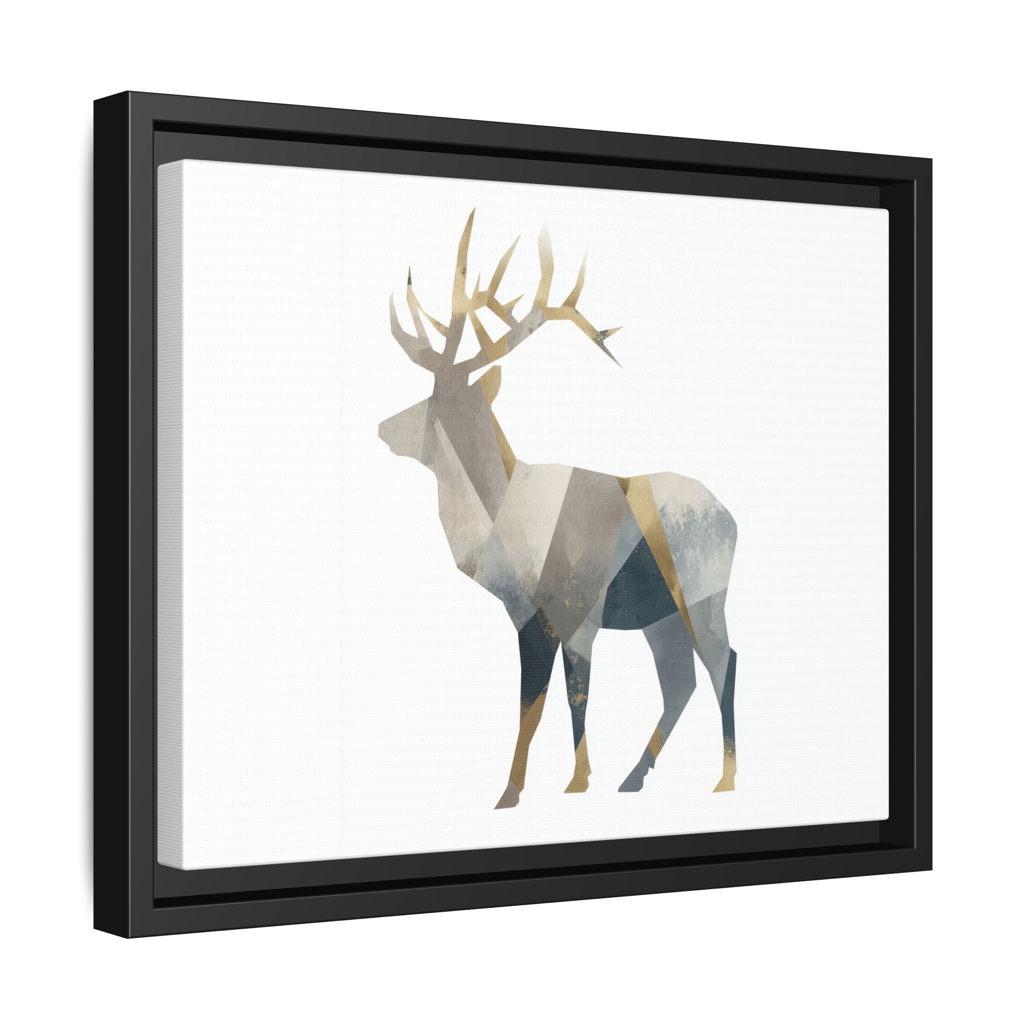 Geometric Deer Silhouette: Modern Wildlife Art, Minimalist Abstract Landscape   |  Personalized & Custom Orders Available