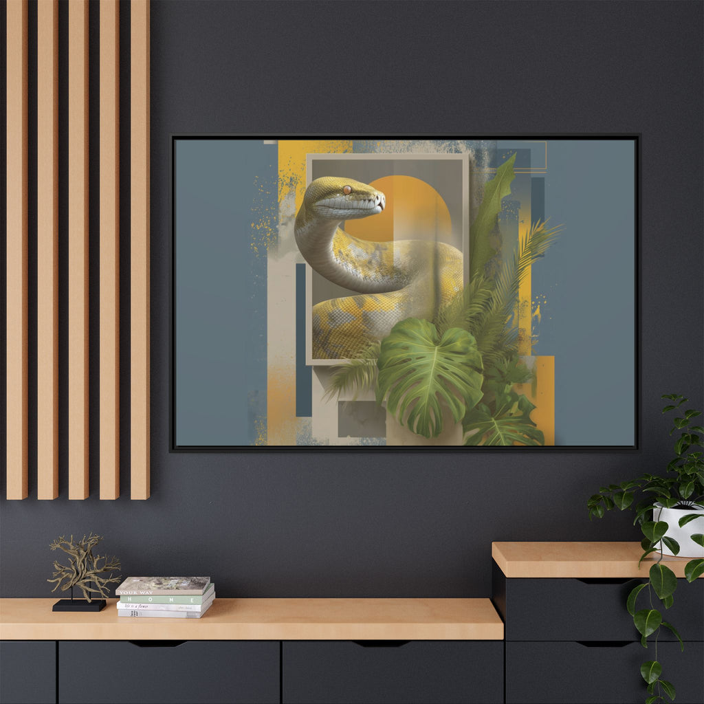 Serpent in Geometrics: Tropical Graphic Design, Modern Nature Illustration   |    Custom Orders Available
