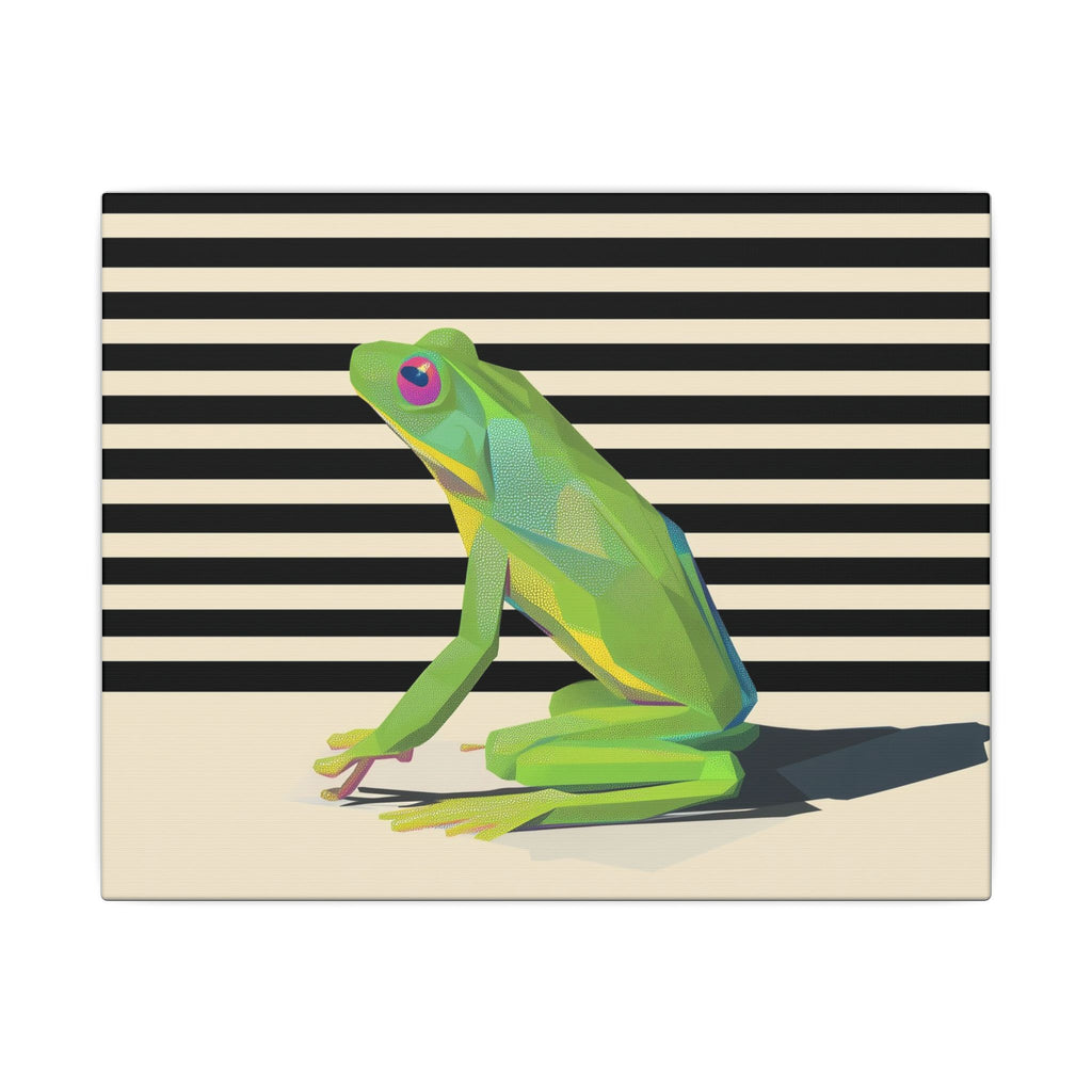 Emerald Amphibian Elegance: Stylized Graphic Design, Modern Frog Illustration   |    Custom Orders Available