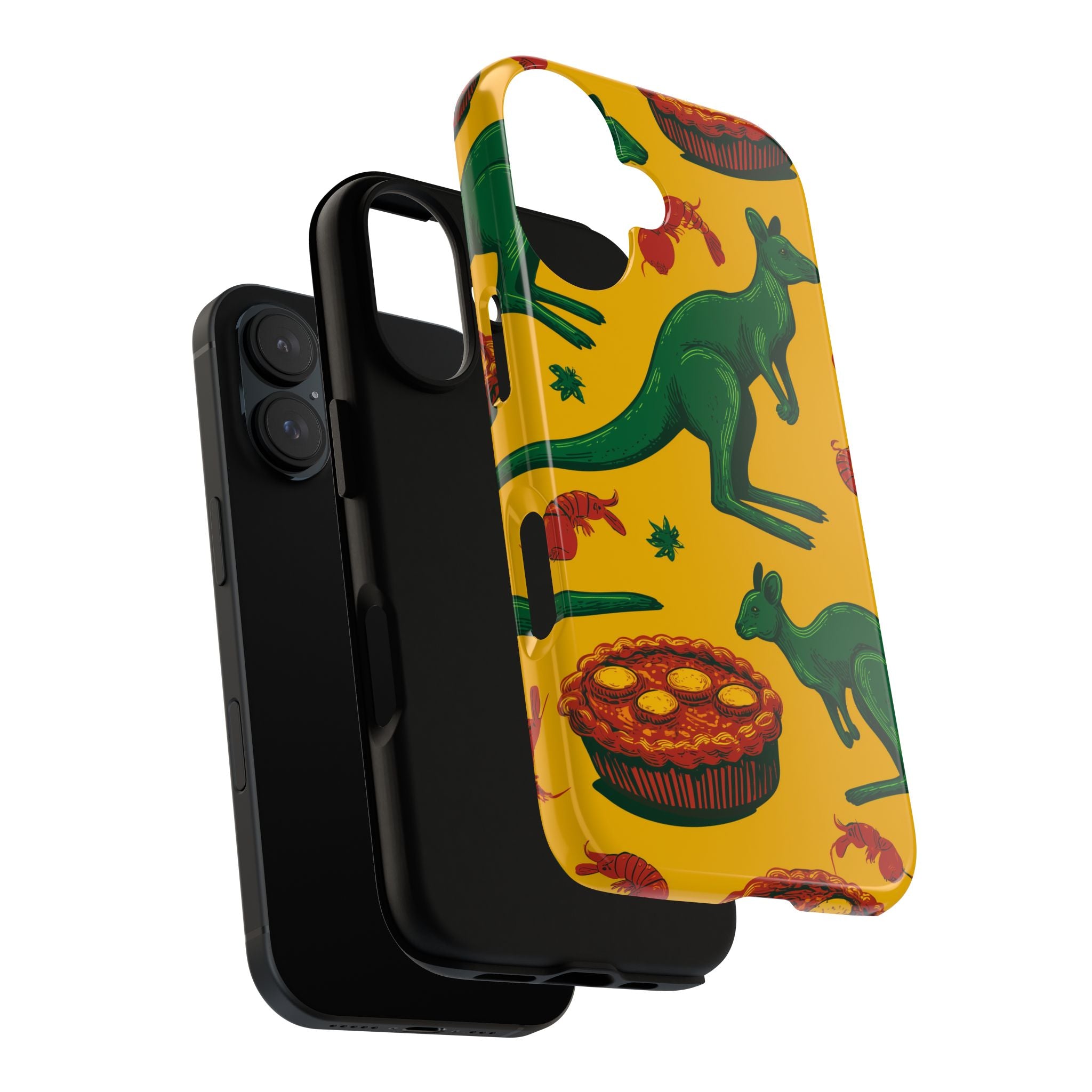 Australian-themed iPhone Case, Tough Phone Cover, Unique Gift for Travelers, Cute Animal Design, Festival & Holiday Accessory