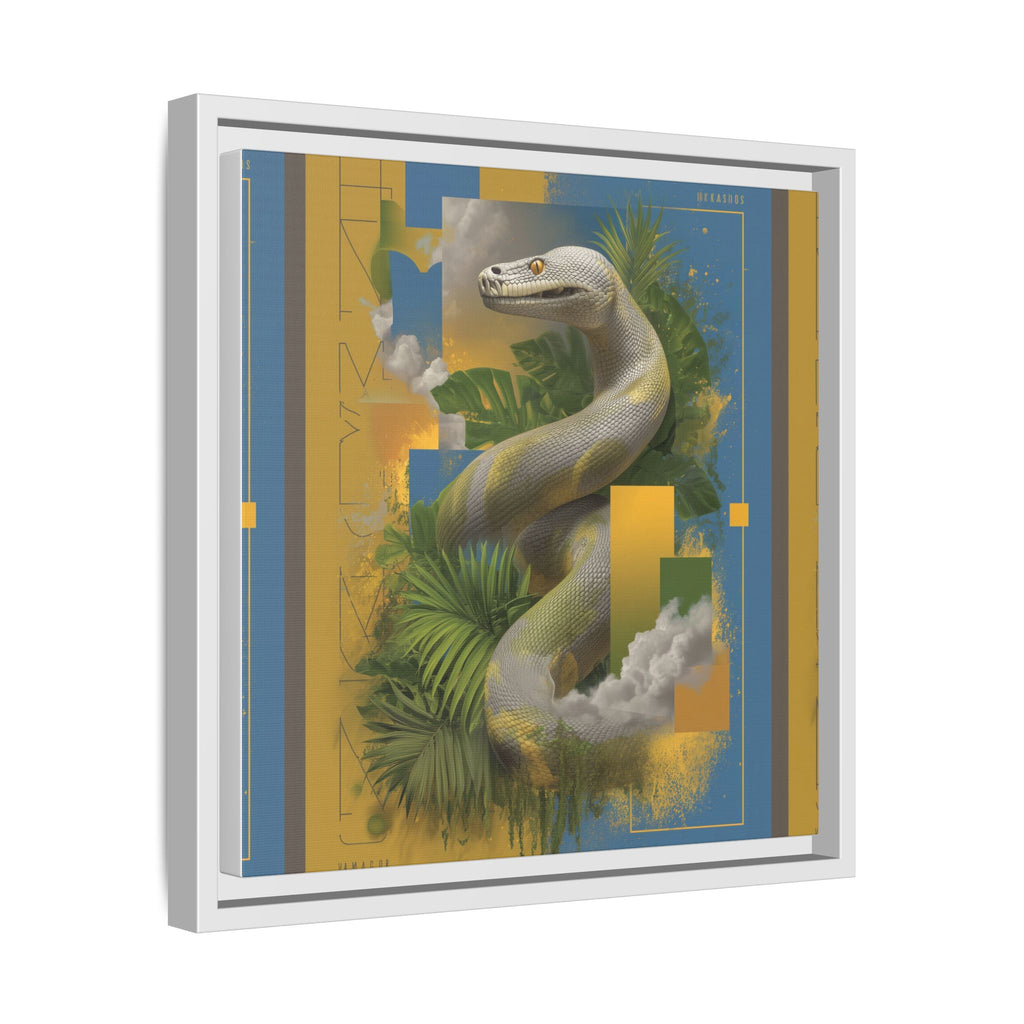 Serpent of Surreal Geometries: Tropical Hyperrealism, Digital Snake Illustration   |    Custom Orders Available