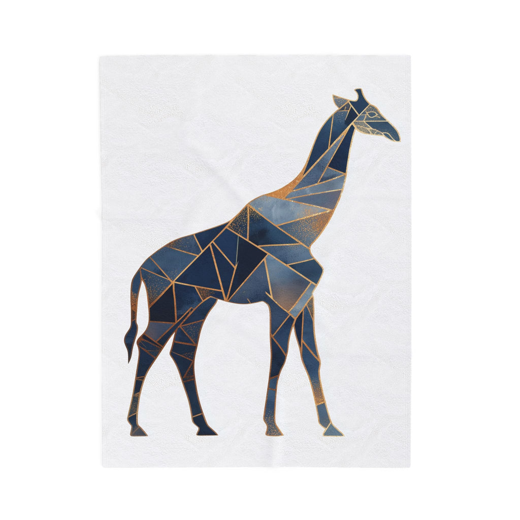 Geometric Giraffe Duvet: Cubist Mosaic, Angular Wildlife Art, Modern Fragmented Design   |  Personalized & Custom Orders Available