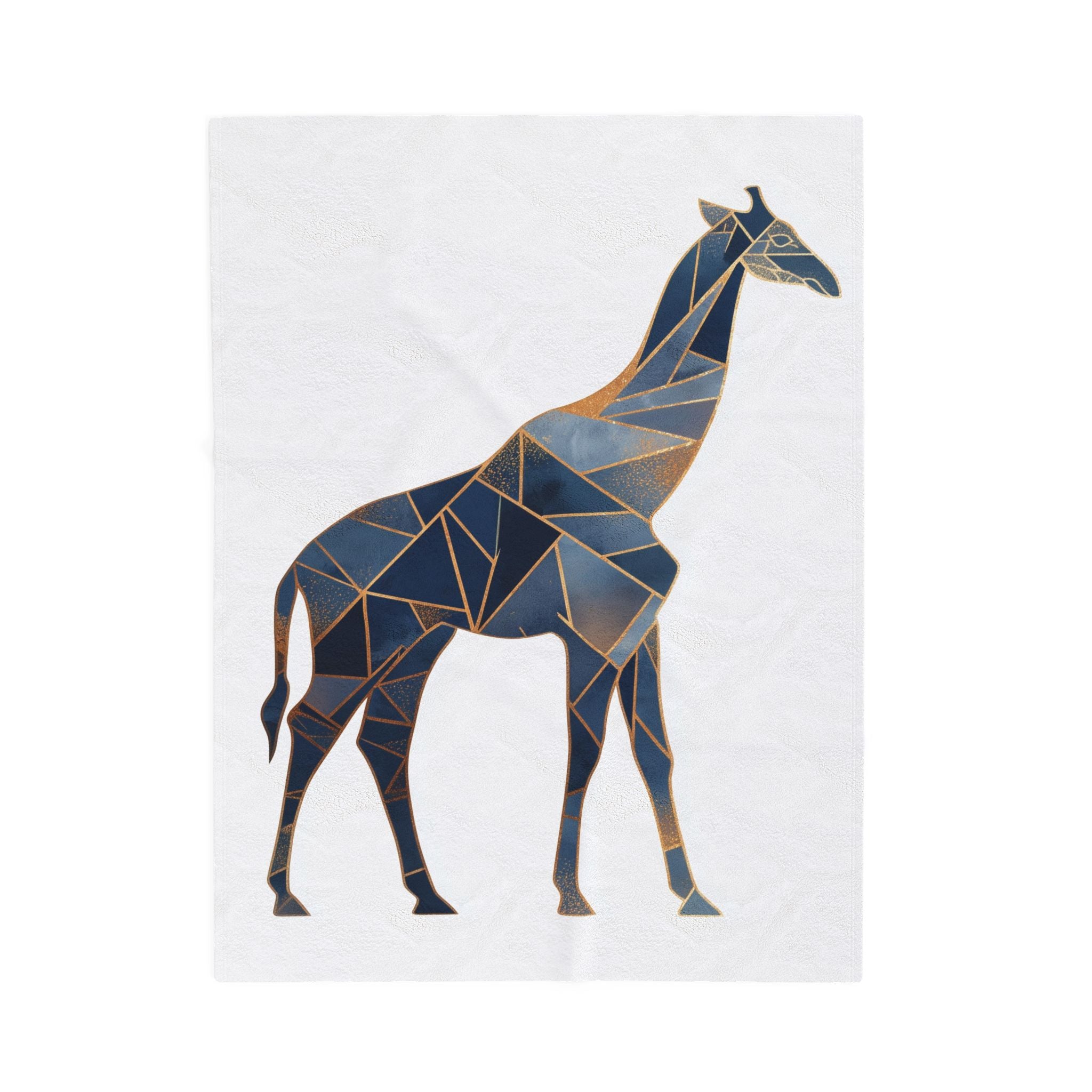 Geometric Giraffe Duvet: Cubist Mosaic, Angular Wildlife Art, Modern Fragmented Design   |  Personalized & Custom Orders Available