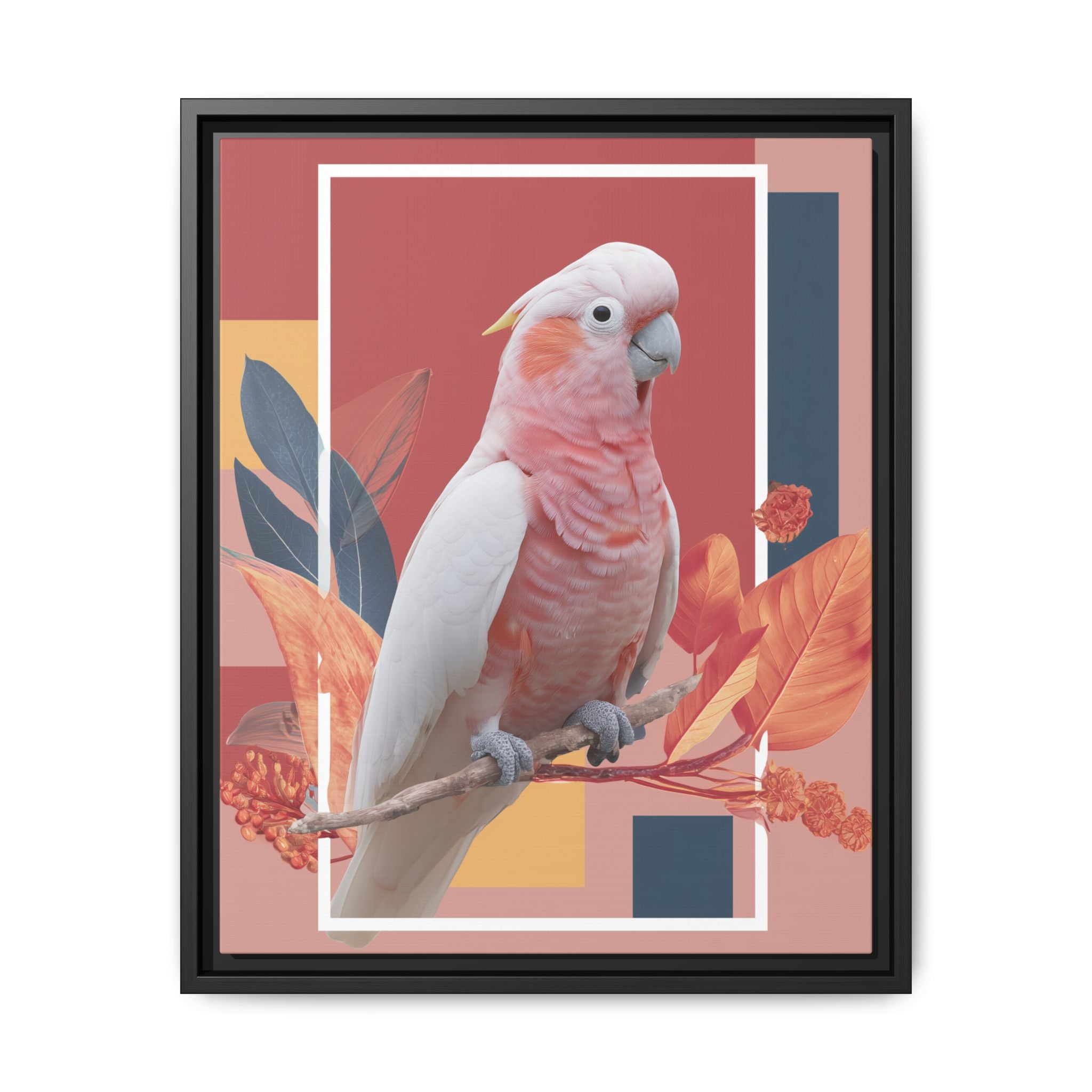 Geometric Cockatoo: Prismatic Wildlife Portrait, Modern Avian Art Series   |    Custom Orders Available