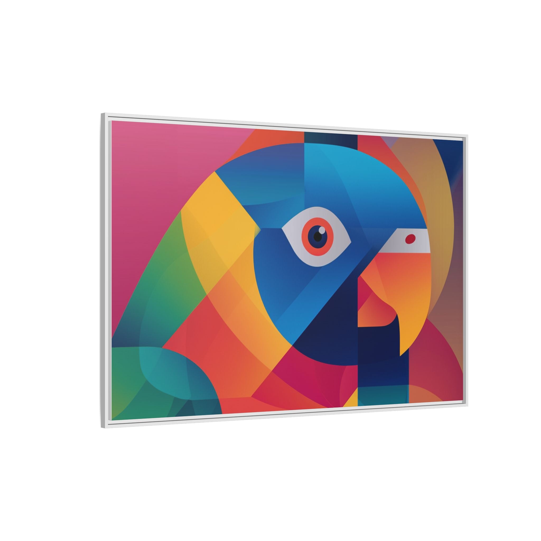 Prismatic Parrot: Cubist Deconstruction, Geometric Color Explosion   |  Personalized & Custom Orders Available