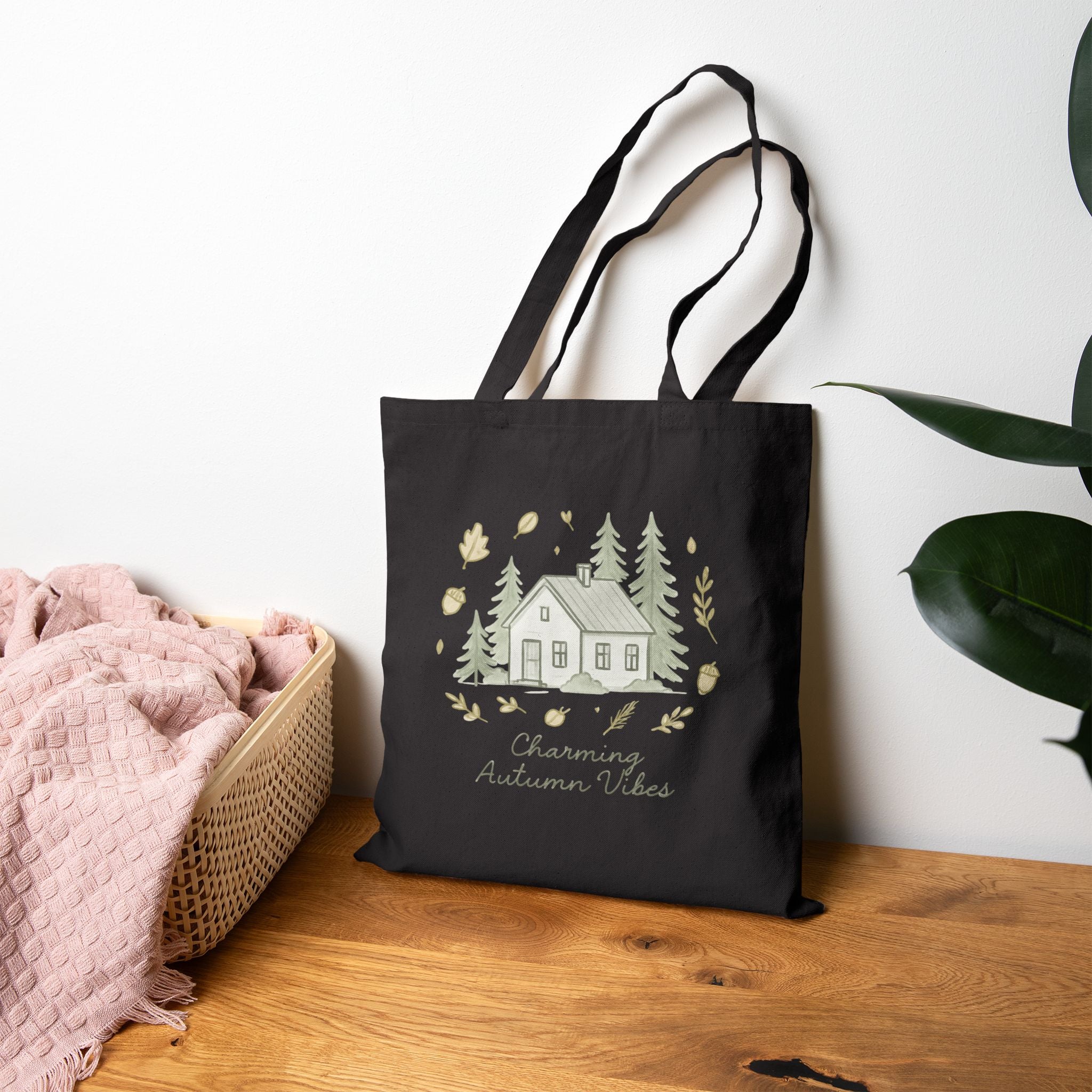 Autumn Cabin Tote Bag