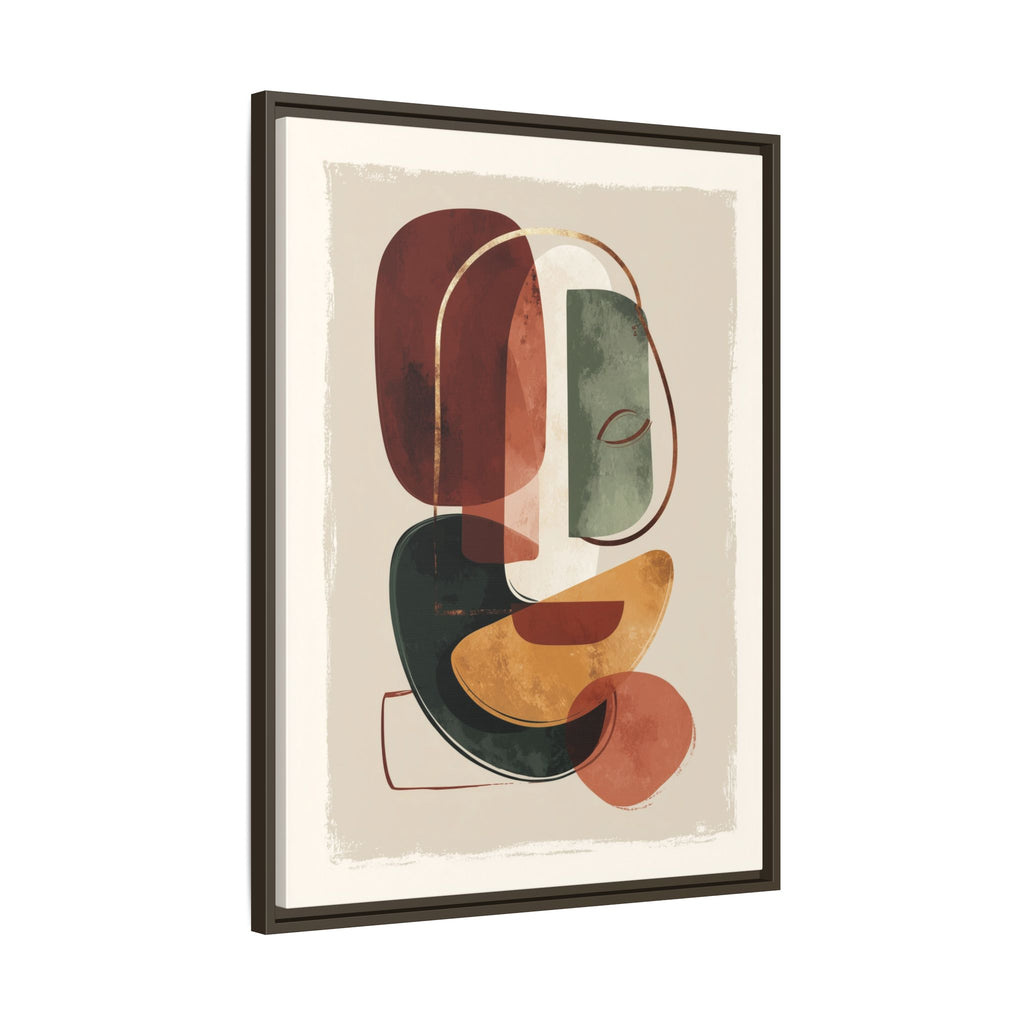 Layered Geometries: Mid-Century Modern Composition, Organic Abstract Design, Translucent Intersecting Shapes   |   Custom Orders Accepted