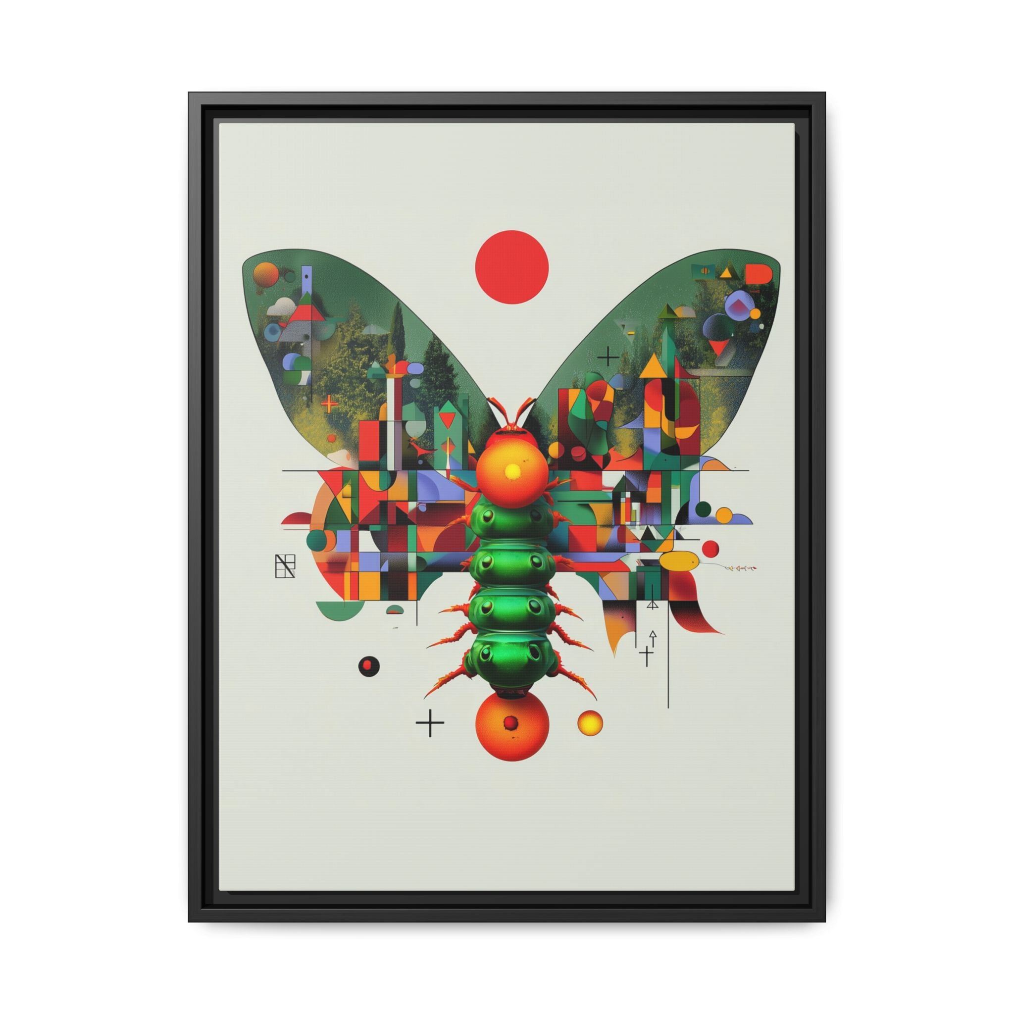 Metamorphic Geometry: Digital Butterfly Architecture, Cubist Nature Transformation   |    Custom Orders Available