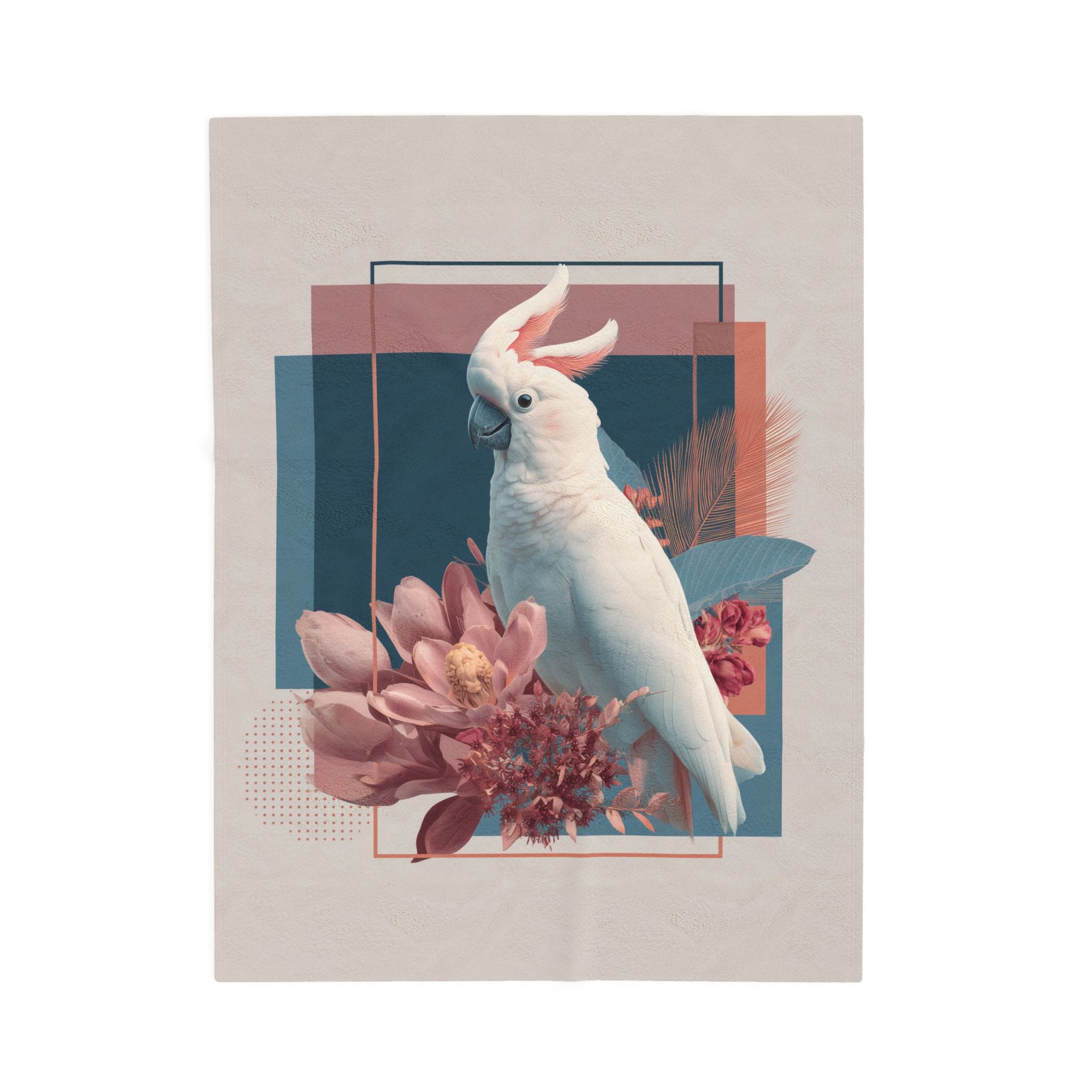 Cockatoo's Geometric Symphony: Botanical Elegance, Digital Illustration Fusion   |    Custom Orders Available