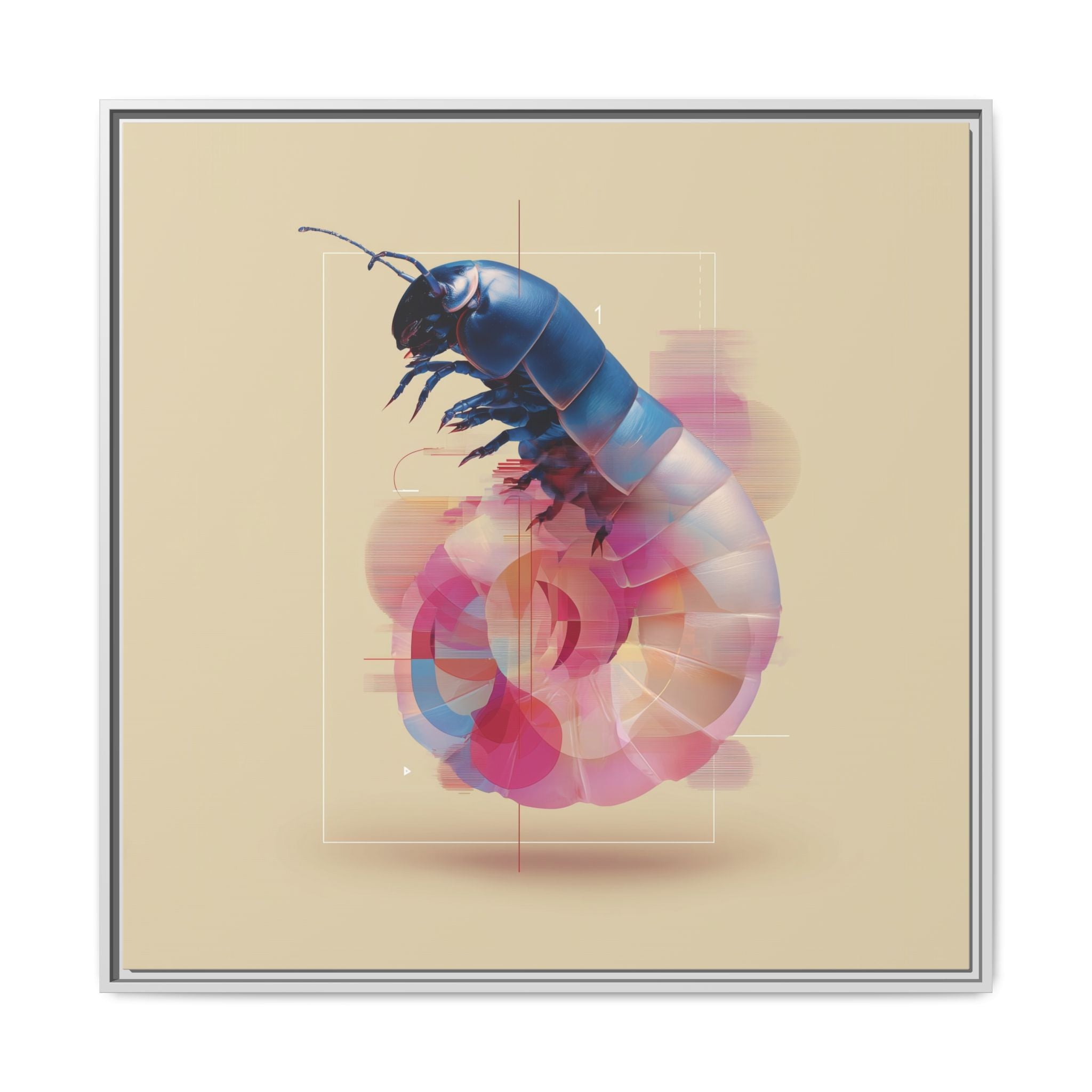 Exoskeleton Cipher: Digital Insect Rendering, Geometric Glitch Art   |    Custom Orders Available