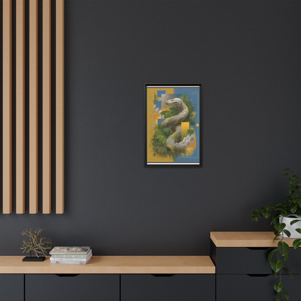 Serpent of Surreal Geometries: Tropical Hyperrealism, Digital Snake Illustration   |    Custom Orders Available