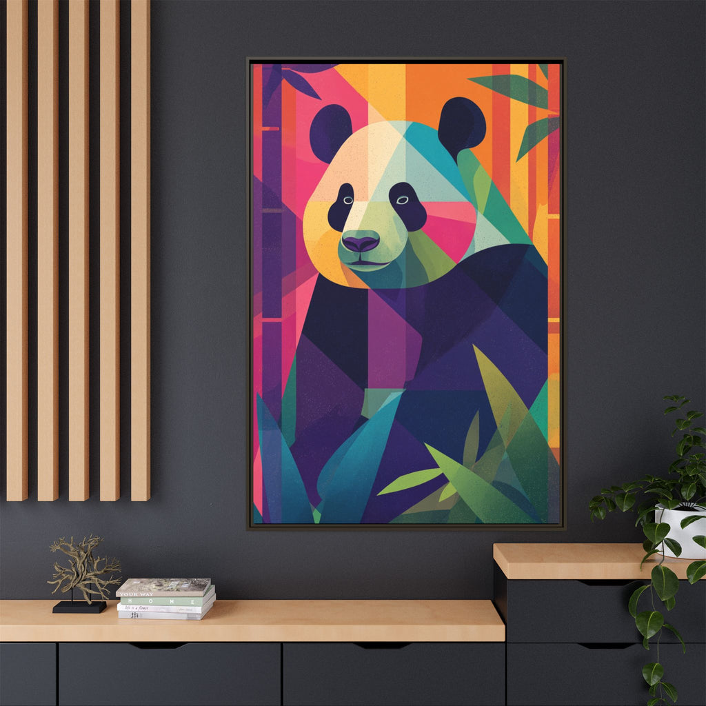 Geometric Panda: Mosaic Wildlife Portrait, Digital Polygonal Art   |  Personalized & Custom Orders Available