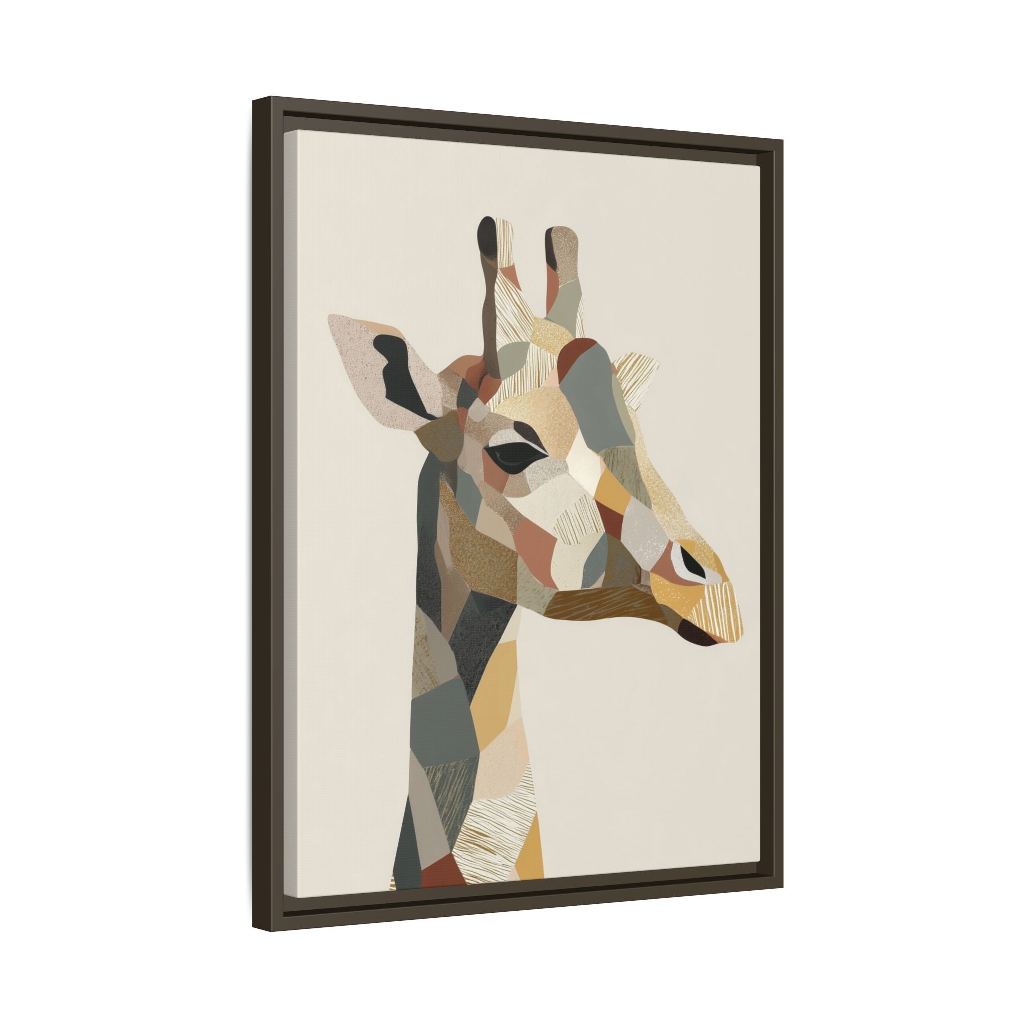 Geometric Giraffe: Cubist Wildlife Abstraction, Polygon Animal Portrait   |  Personalized & Custom Orders Available